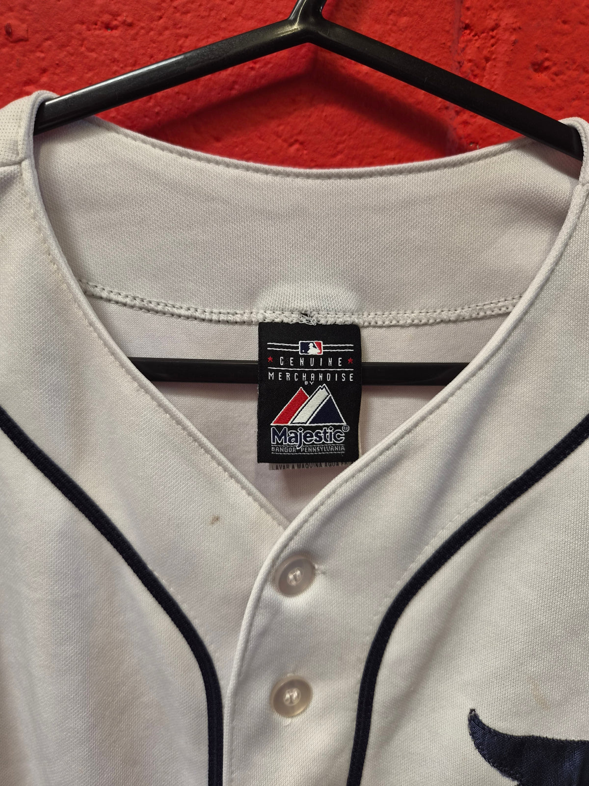 Majestic Detroit Tigers MLB Jersey, White, Size XXL
