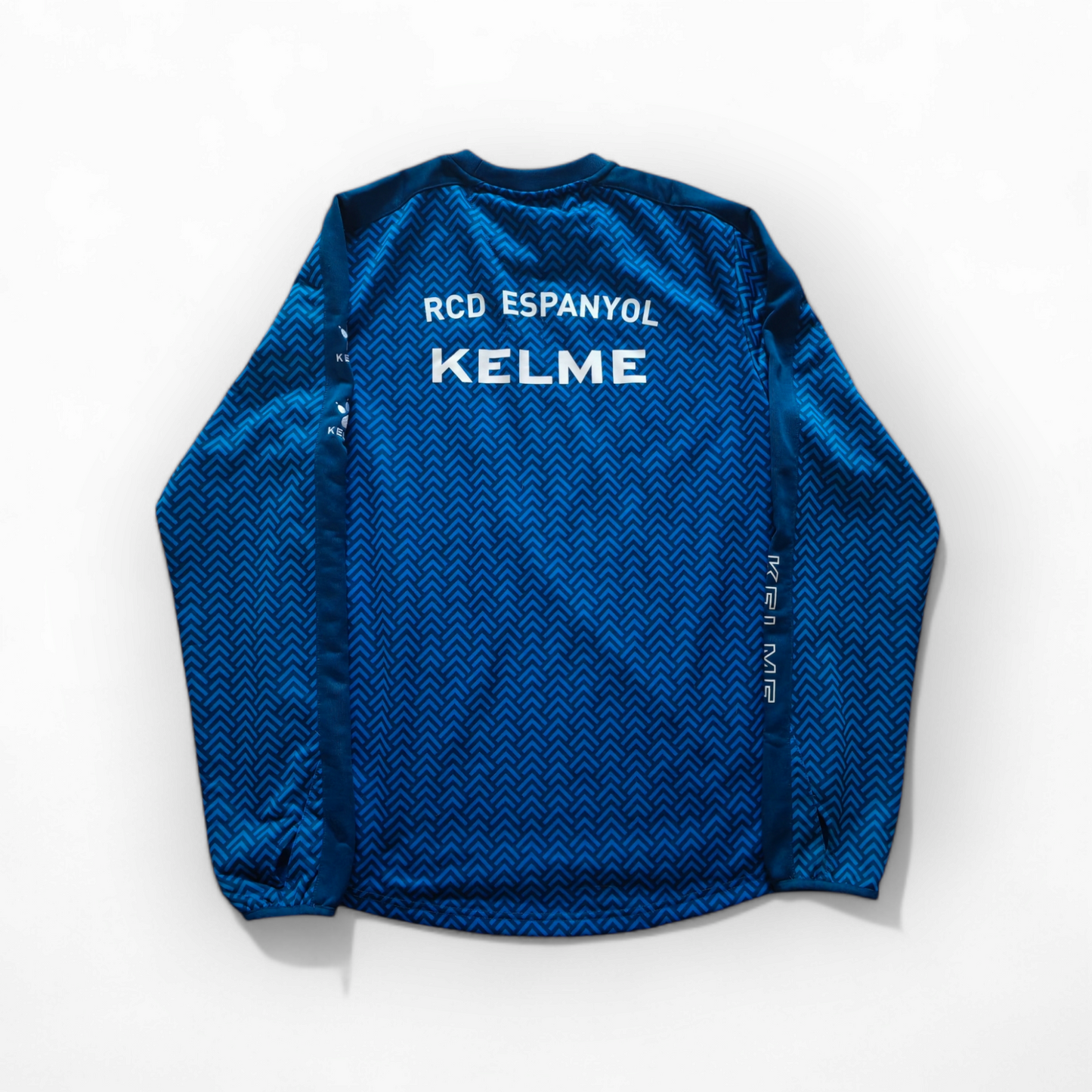 Kelme Espanyol Long Sleeve Training Sweatshirt, Blue, Size Large