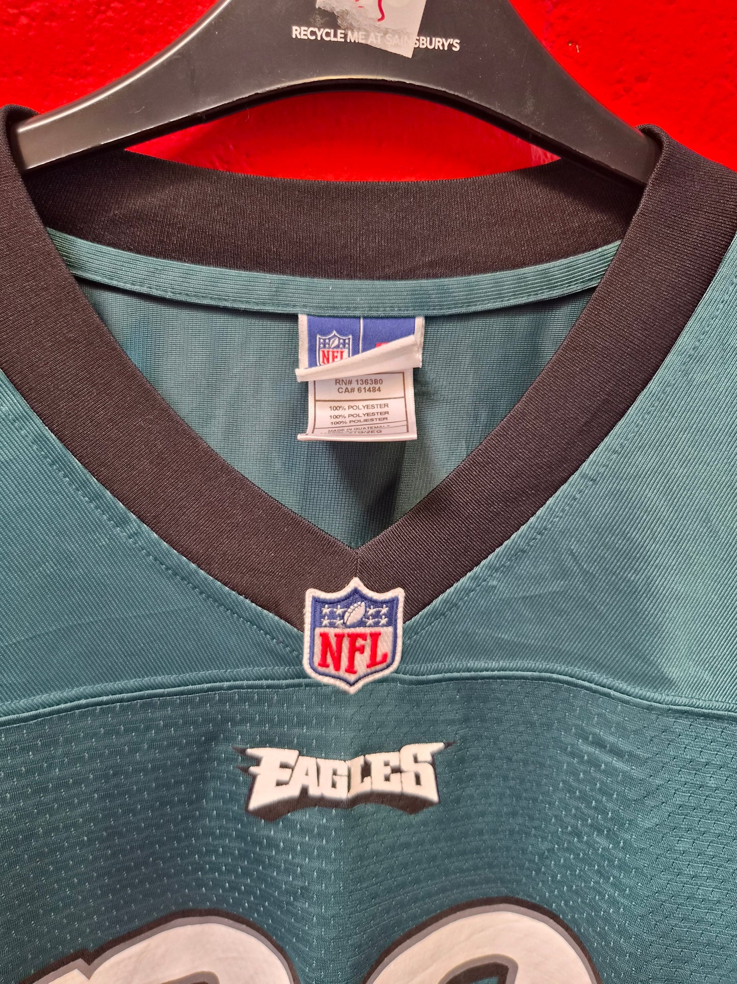 NFL Pro Line Philadelphia Eagles Jersey, #26 Sanders, Green, Size XXL