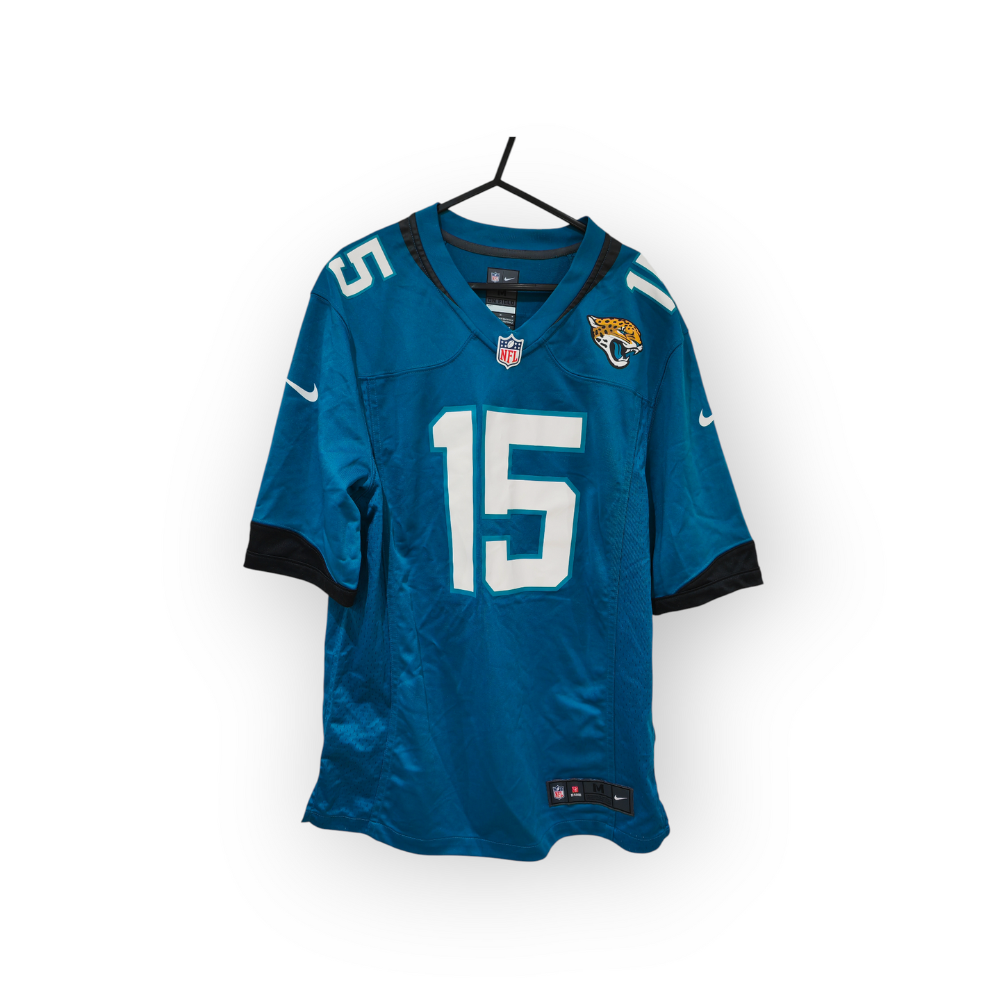 Nike Jacksonville Jaguars NFL Jersey, #15 Minshew III, Turquoise, Size Medium