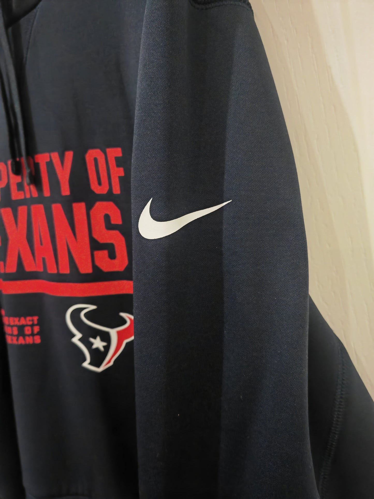 Nike Houston Texans NFL Pullover Hoodie, Navy Blue, Size Large