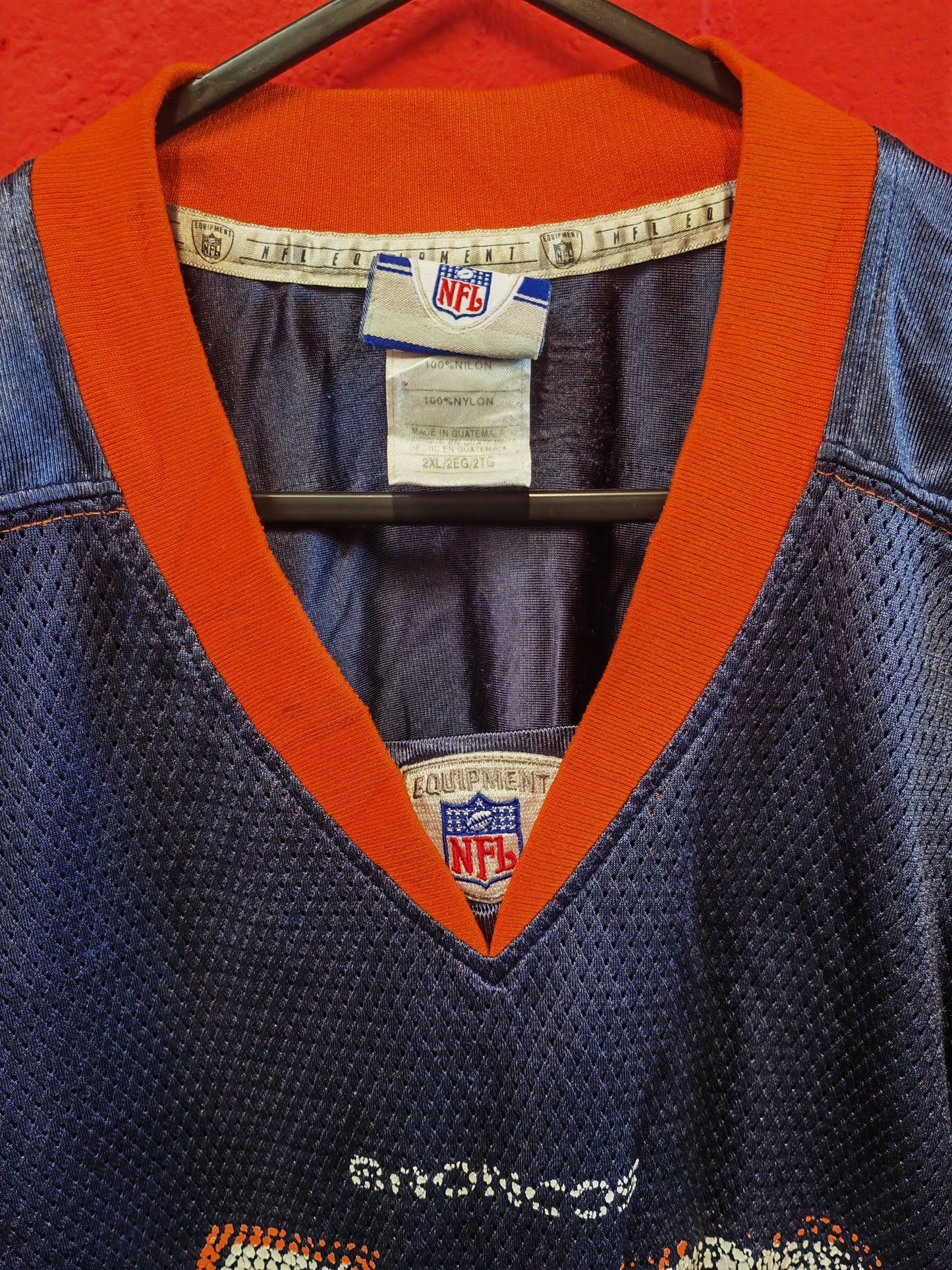 Reebok Denver Broncos NFL Jersey, #47 Lynch, Navy Blue, Size XXL