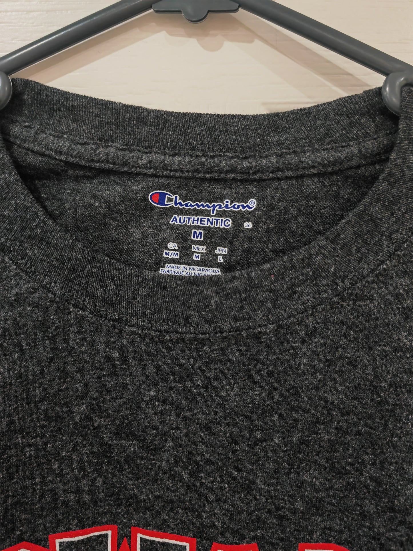 Champion Howard Bison NCAA Long Sleeve T Shirt, Grey, Size Medium