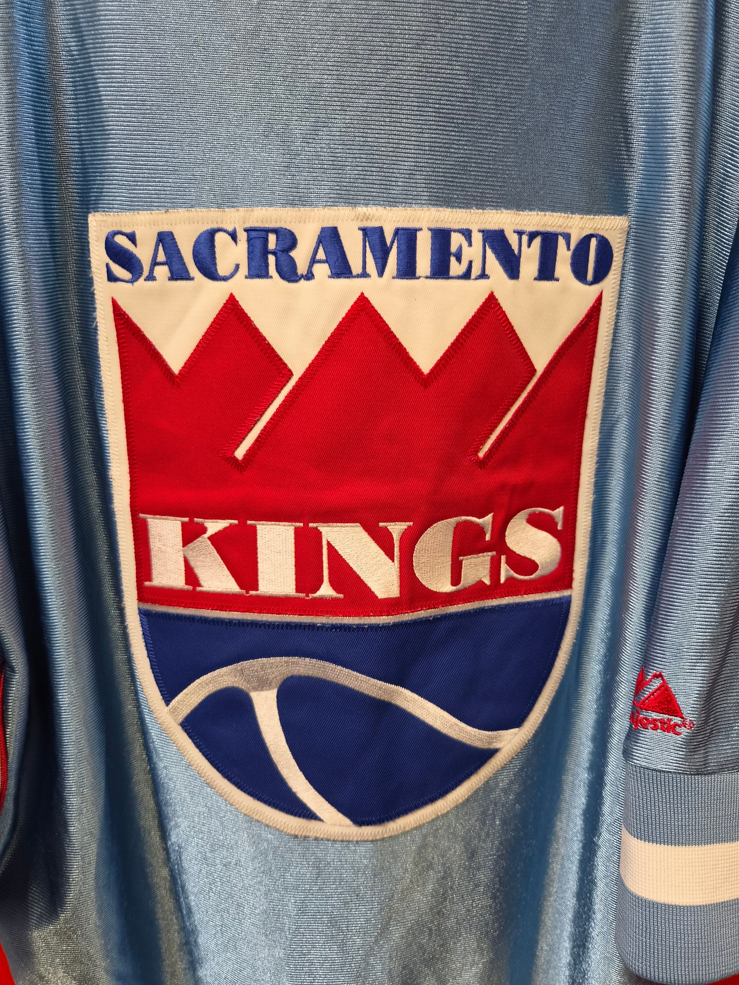 Majestic Hardwood Classics Sacramento Kings NBA 1/4 Zip Sideline Jersey, Size Large