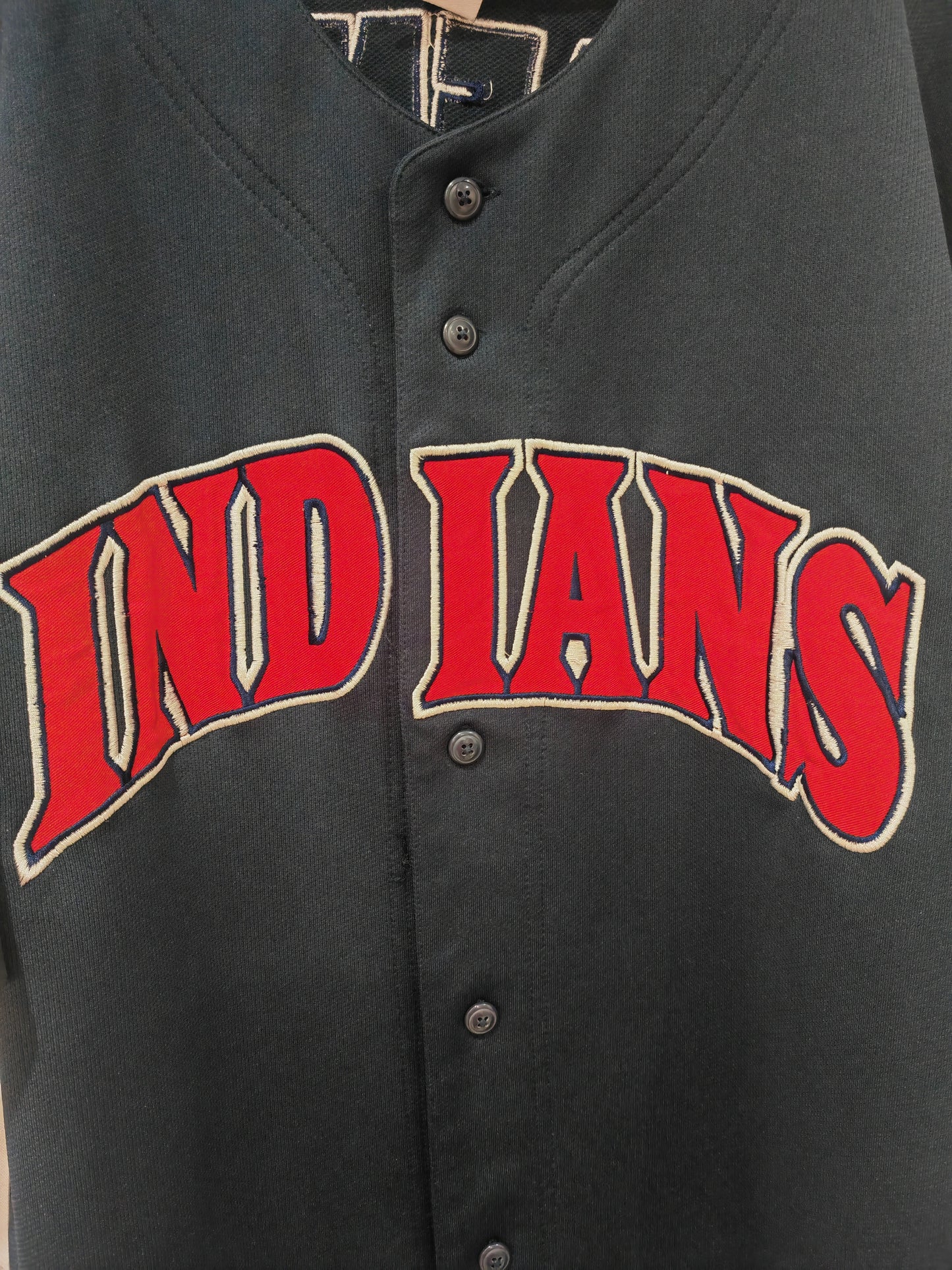 MLB True Fan Cleveland Indians/Guardians Baseball Jersey, #48 Hafner, Size XL