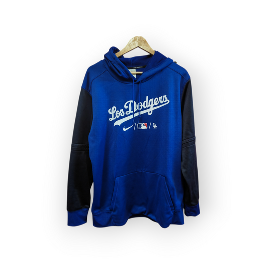 Nike Therma-Fit Los Angeles Dodgers MLB Pullover Hoodie, Blue, Size XL