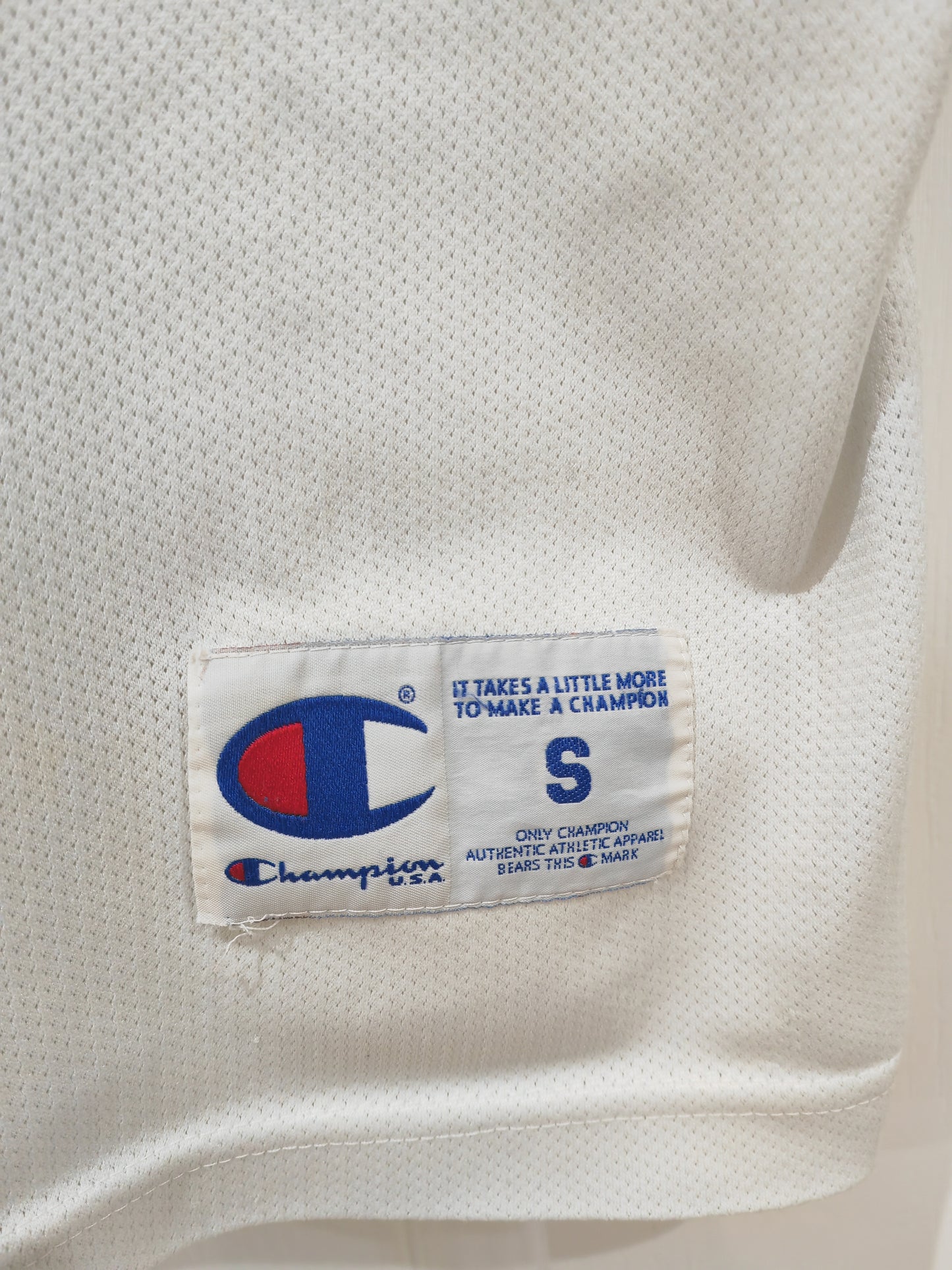 Champion Chicago Bulls NBA Jersey, #91 Rodman, White, Size Small