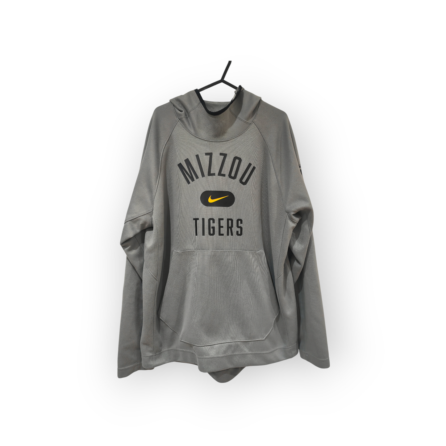 Nike Mizzou Tigers NCAA Pullover Hoodie, Grey, Size Large
