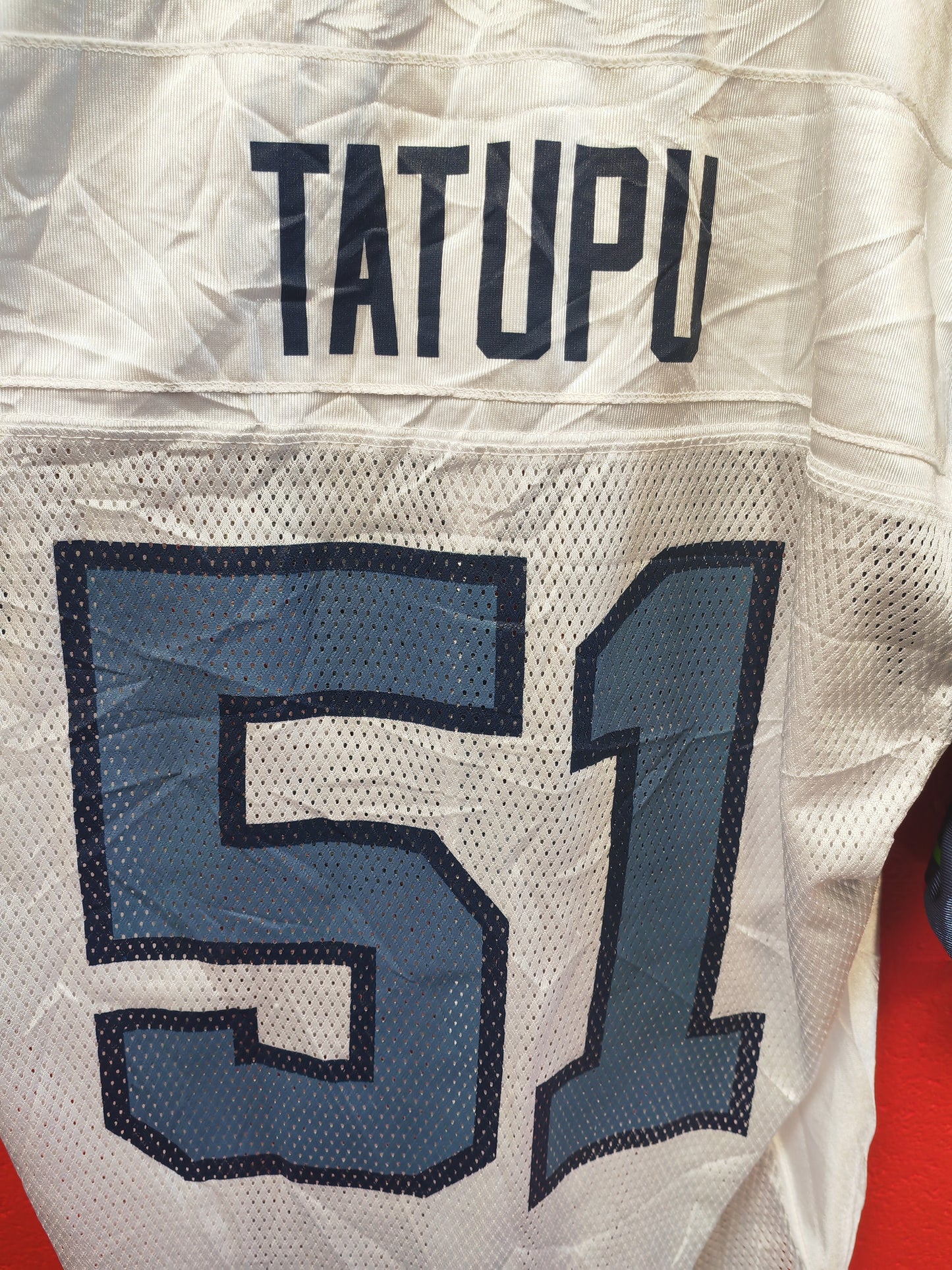 Reebok Seattle Seahawks NFL Jersey, #51 Tatupu, White, Size Large