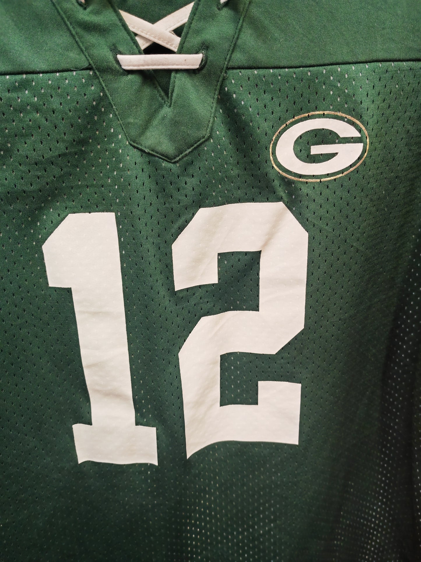 Women's Majestic Green Bay Packers NFL Jersey, #12 Rodgers, Green, Size XXL