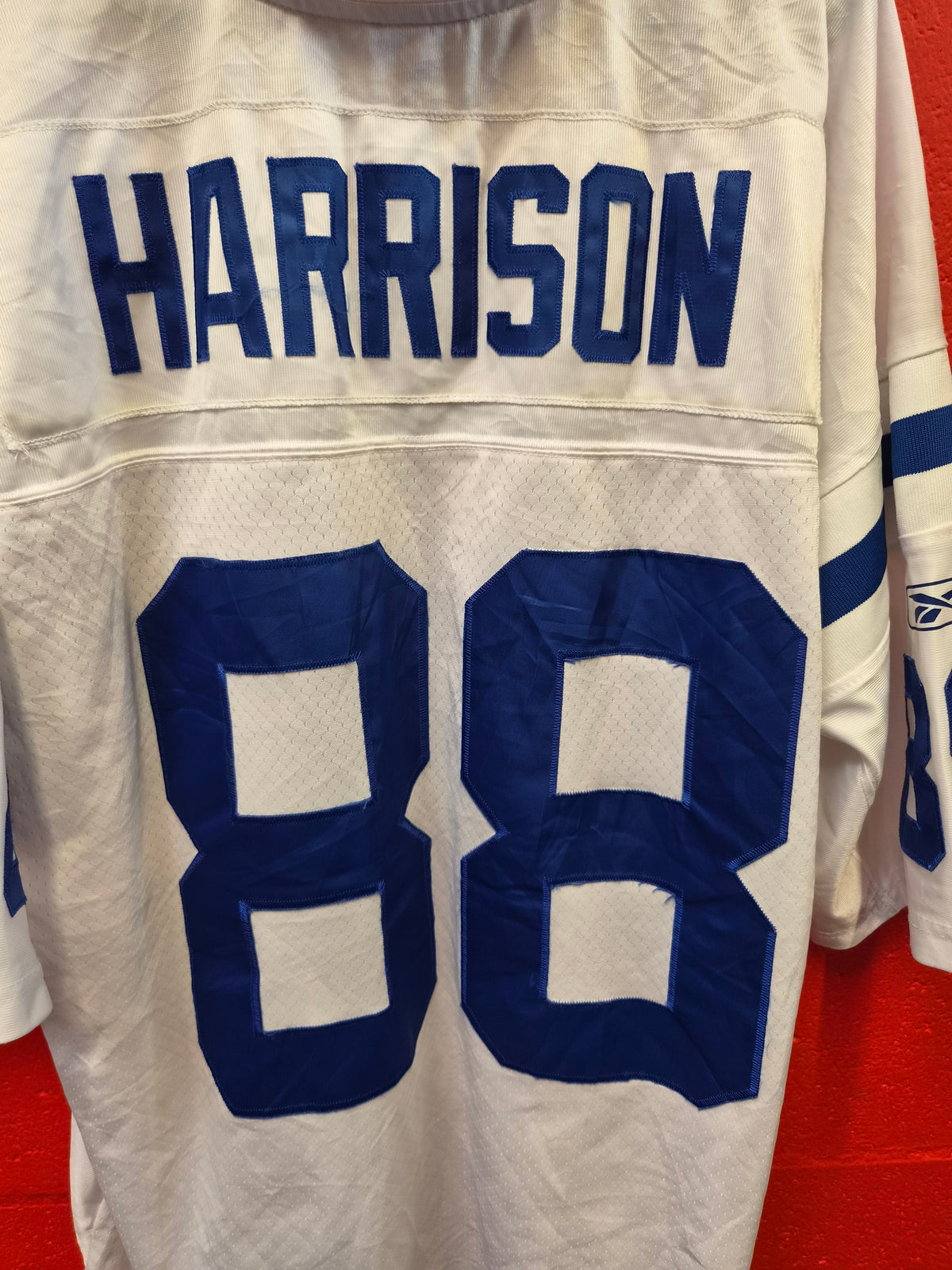 Reebok Indianapolis Colts NFL Jersey, #88 Harrison, White, Size XXL