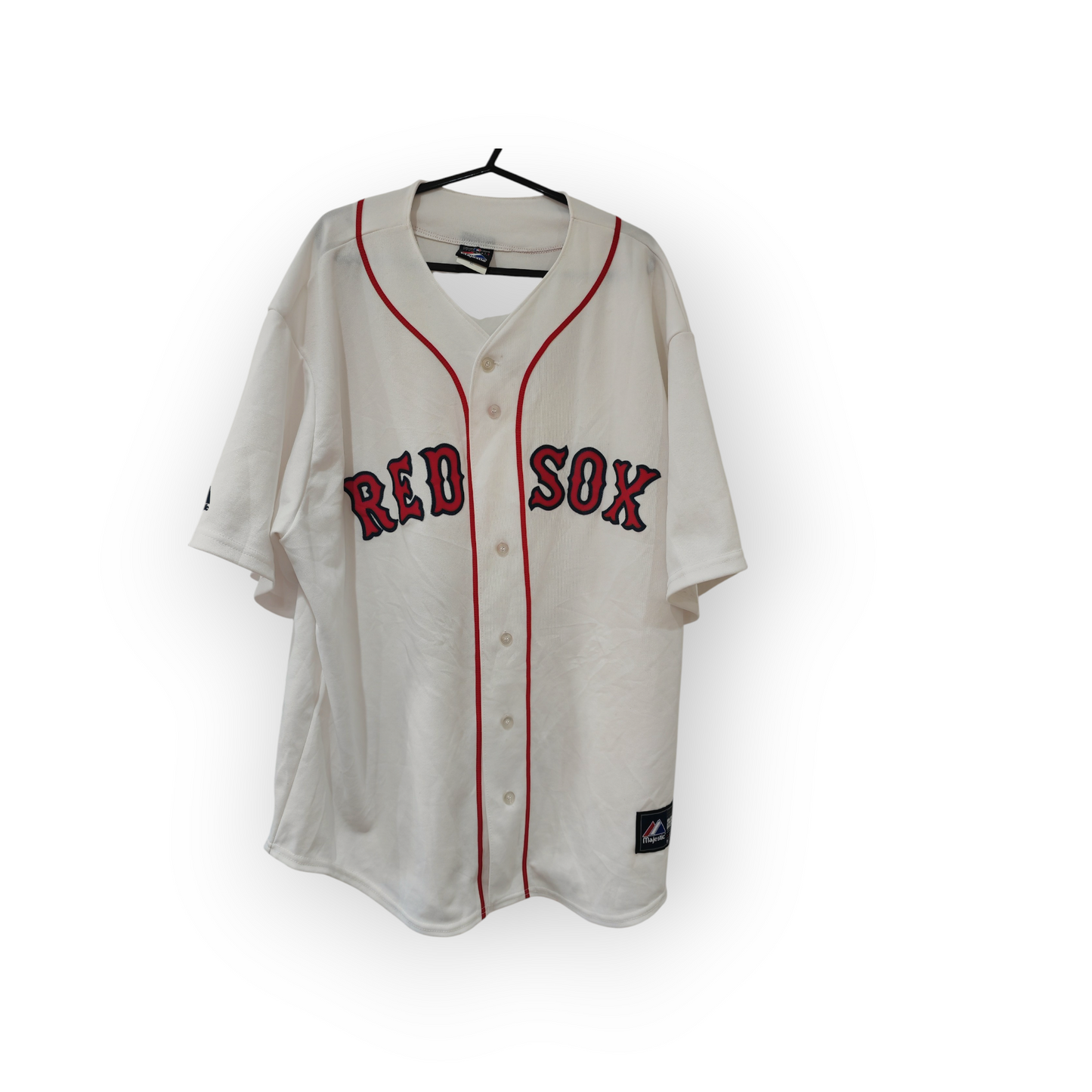 Majestic Boston Red Sox MLB Jersey, White, Size XL