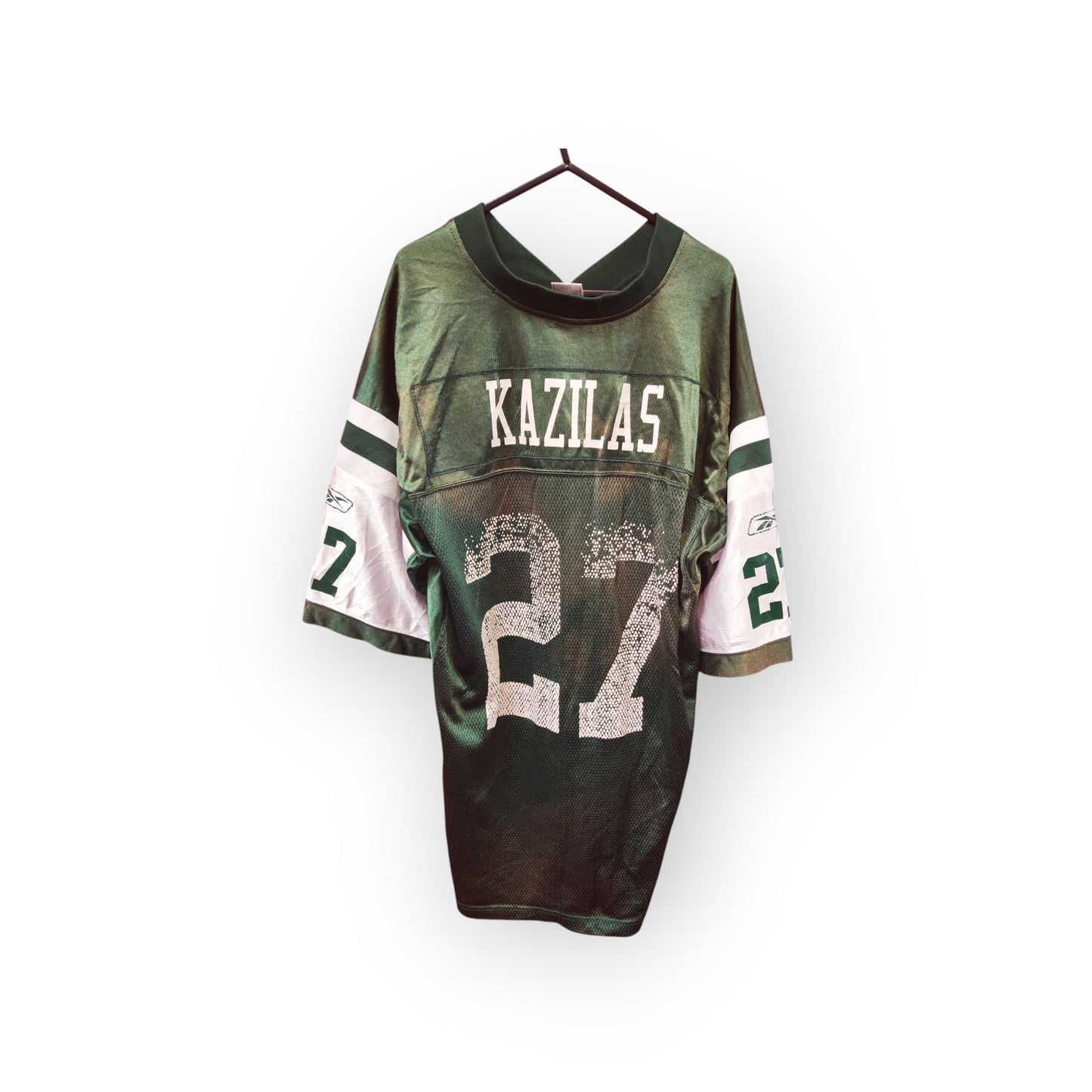 Reebok New York Jets NFL Jersey, #27 Kazilas, Green, Size XL