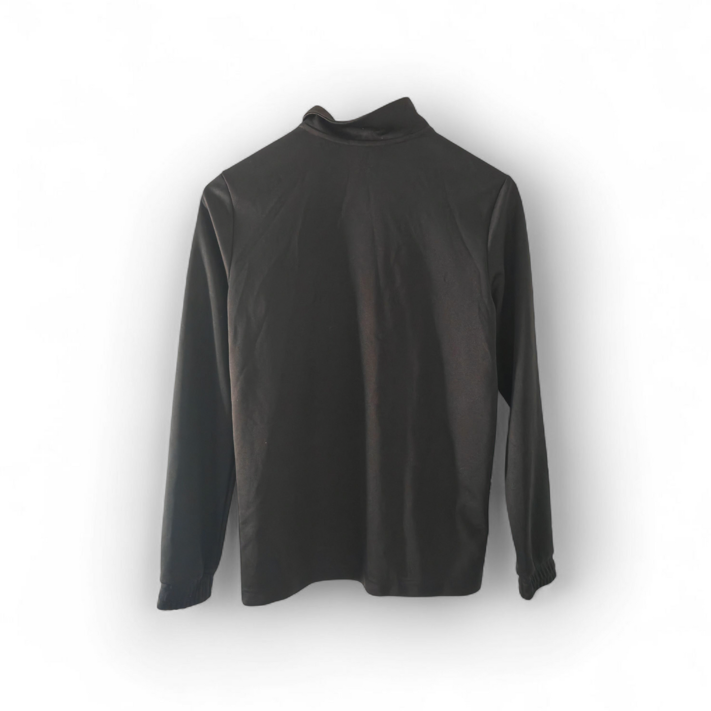 Youth Adidas 1/4 Zip Long Sleeve Training Top, Black, Size Youth 11-12 Years