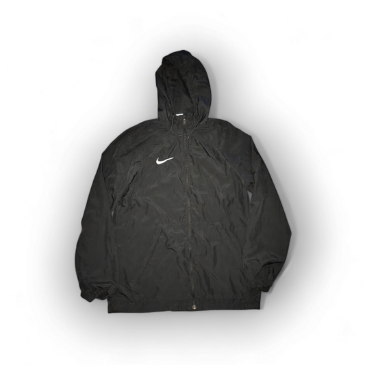 Nike Full Zip, Hooded Track Jacket, Black, Size Medium