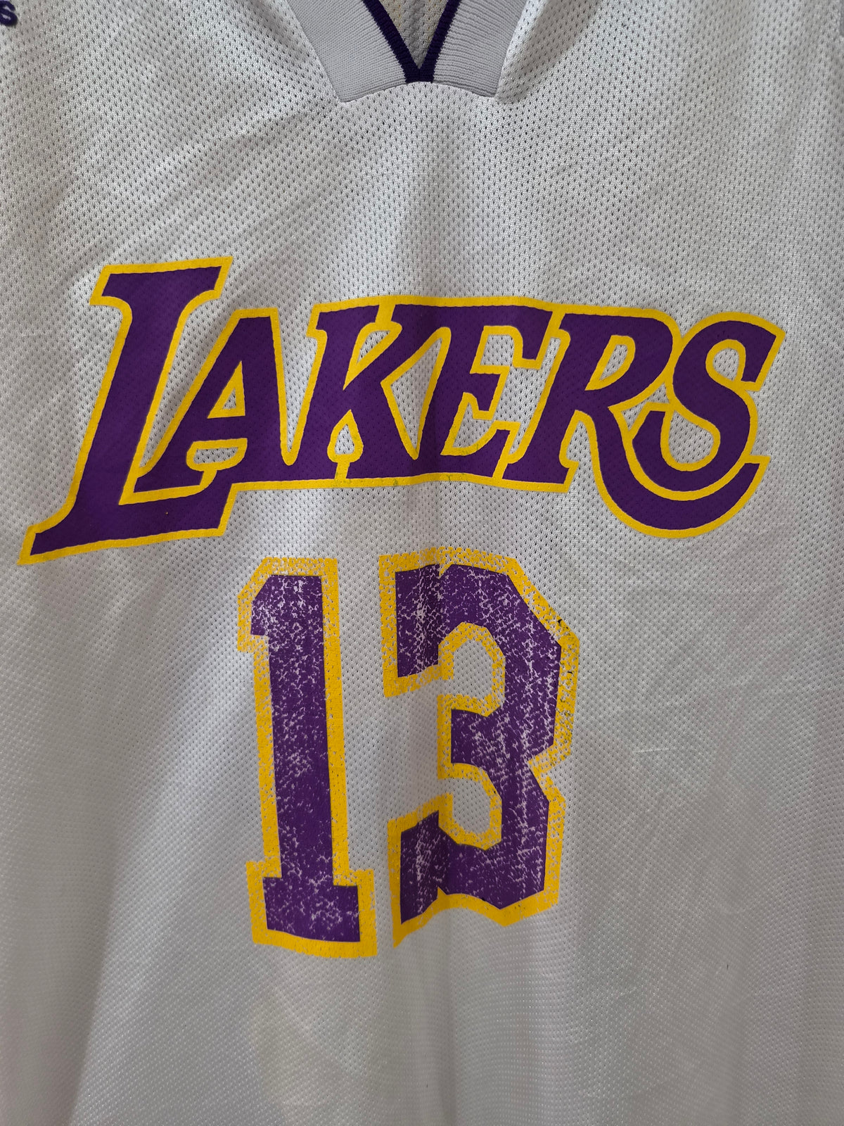 Adidas Los Angeles Lakers NBA Basketball Jersey, #13 Jobbins (Custom), Size XXL