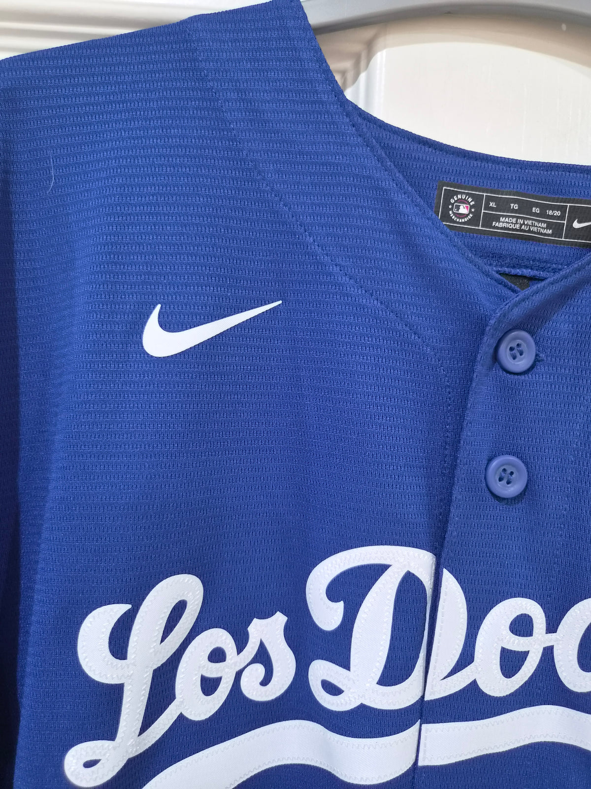 Youth Nike Los Angeles Dodgers MLB City Connect Jersey, Blue, Size YXL