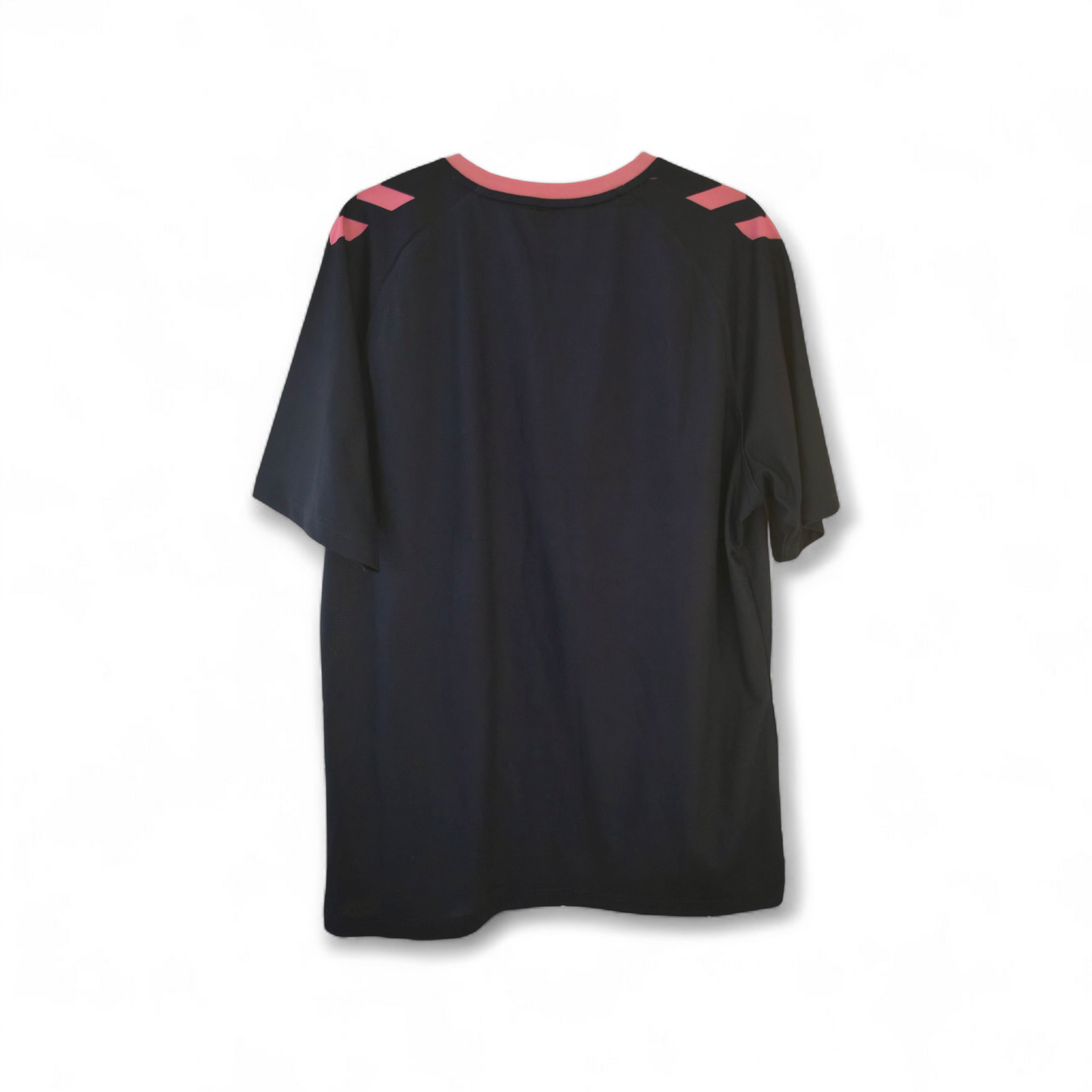 Hummel Everton FC Training/Warm Up Shirt, Navy/Pink, Size XL