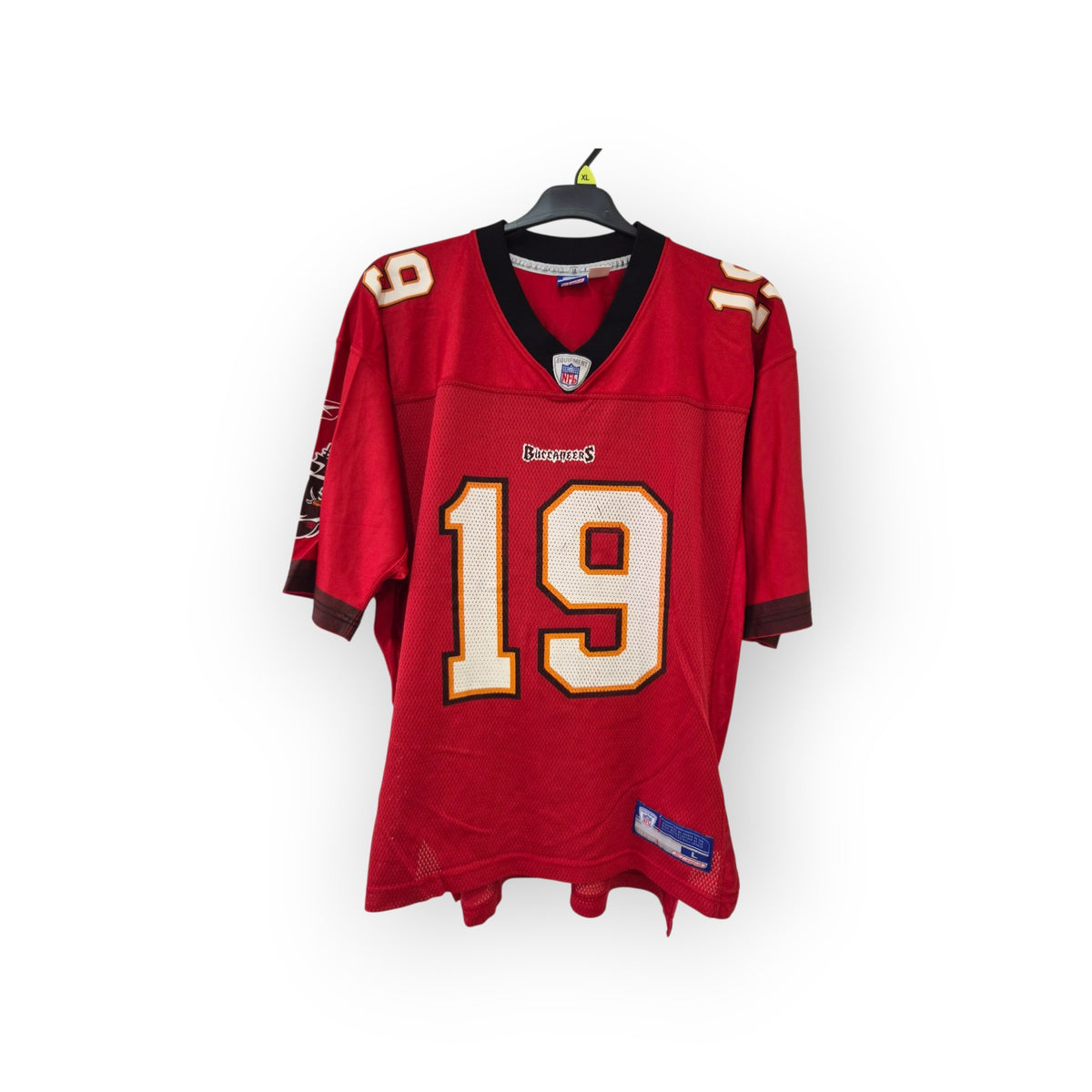 Reebok Tampa Bay Buccaneers NFL Jersey, #19 K.Johnson, Red, Size Large