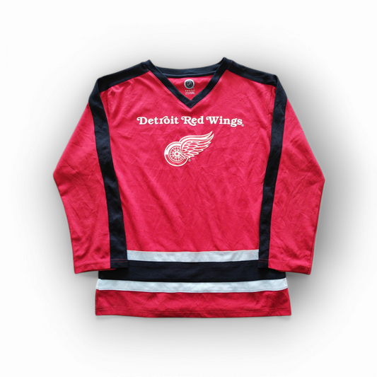 Youth NHL Detroit Red Wings Long Sleeve Jersey Style Top, Red, Size YM