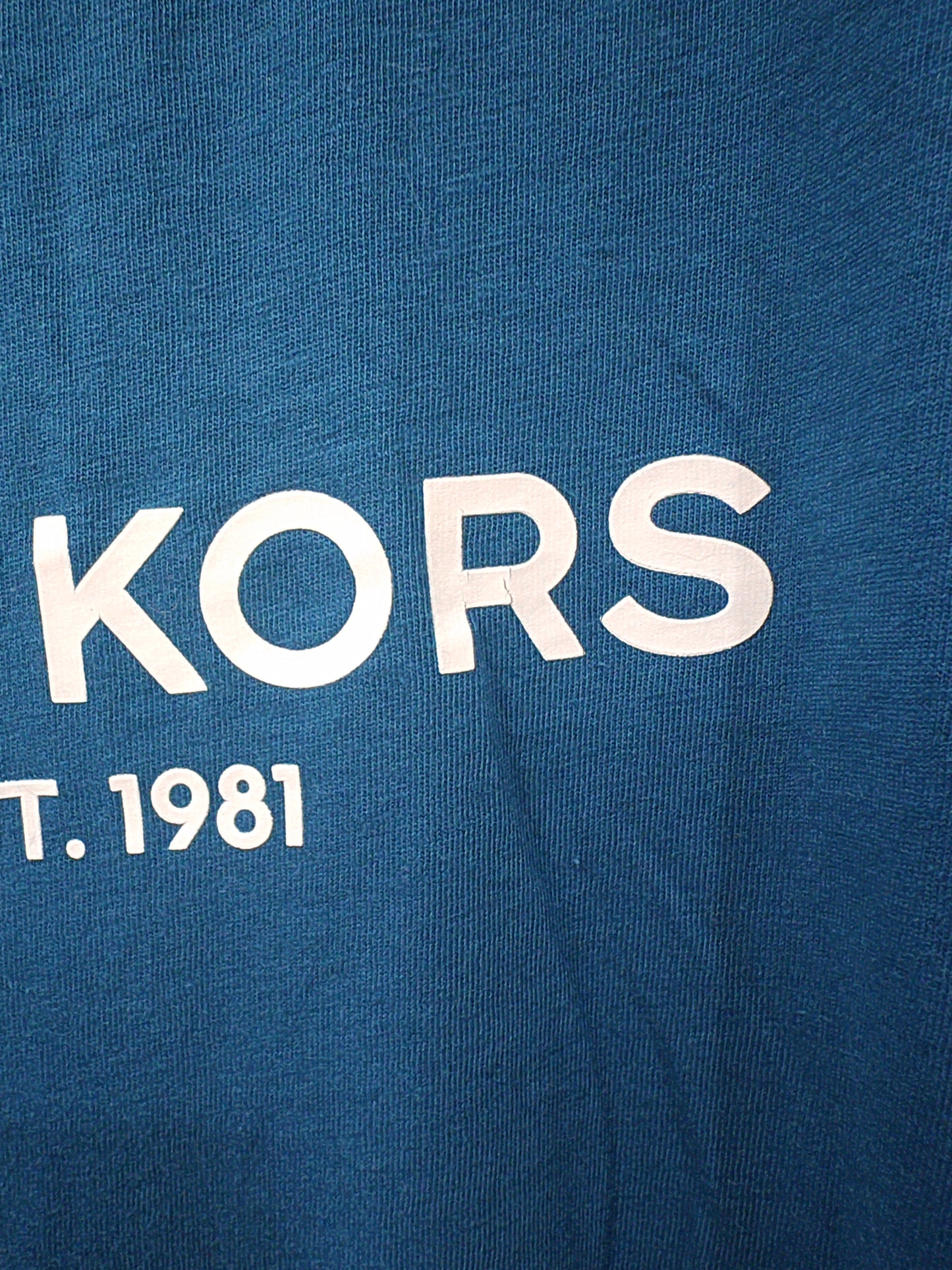 Michael Kors Short Sleeve T Shirt, Blue, Size XL