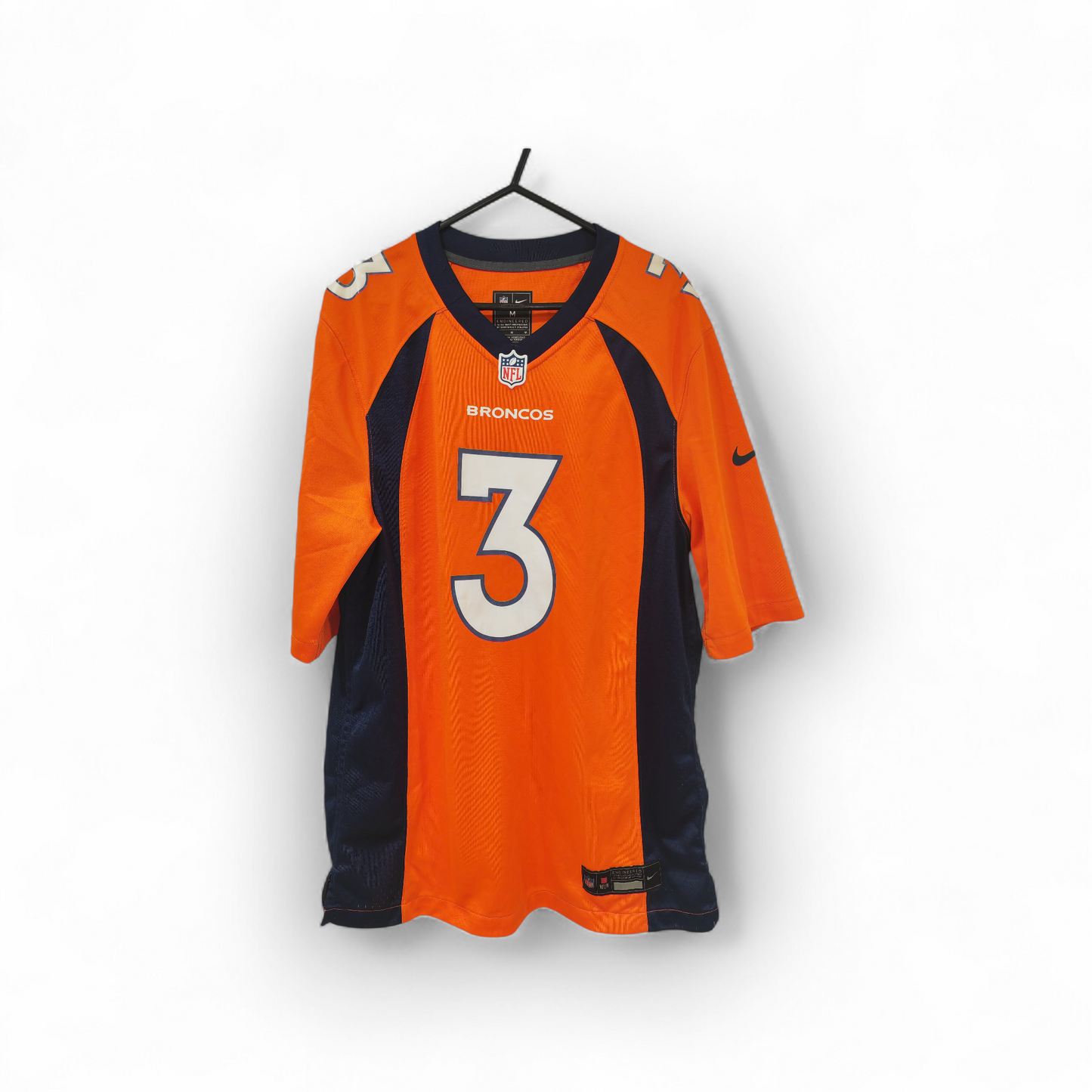 Nike Denver Broncos NFL Jersey, #3 Wilson, Orange, Size Medium