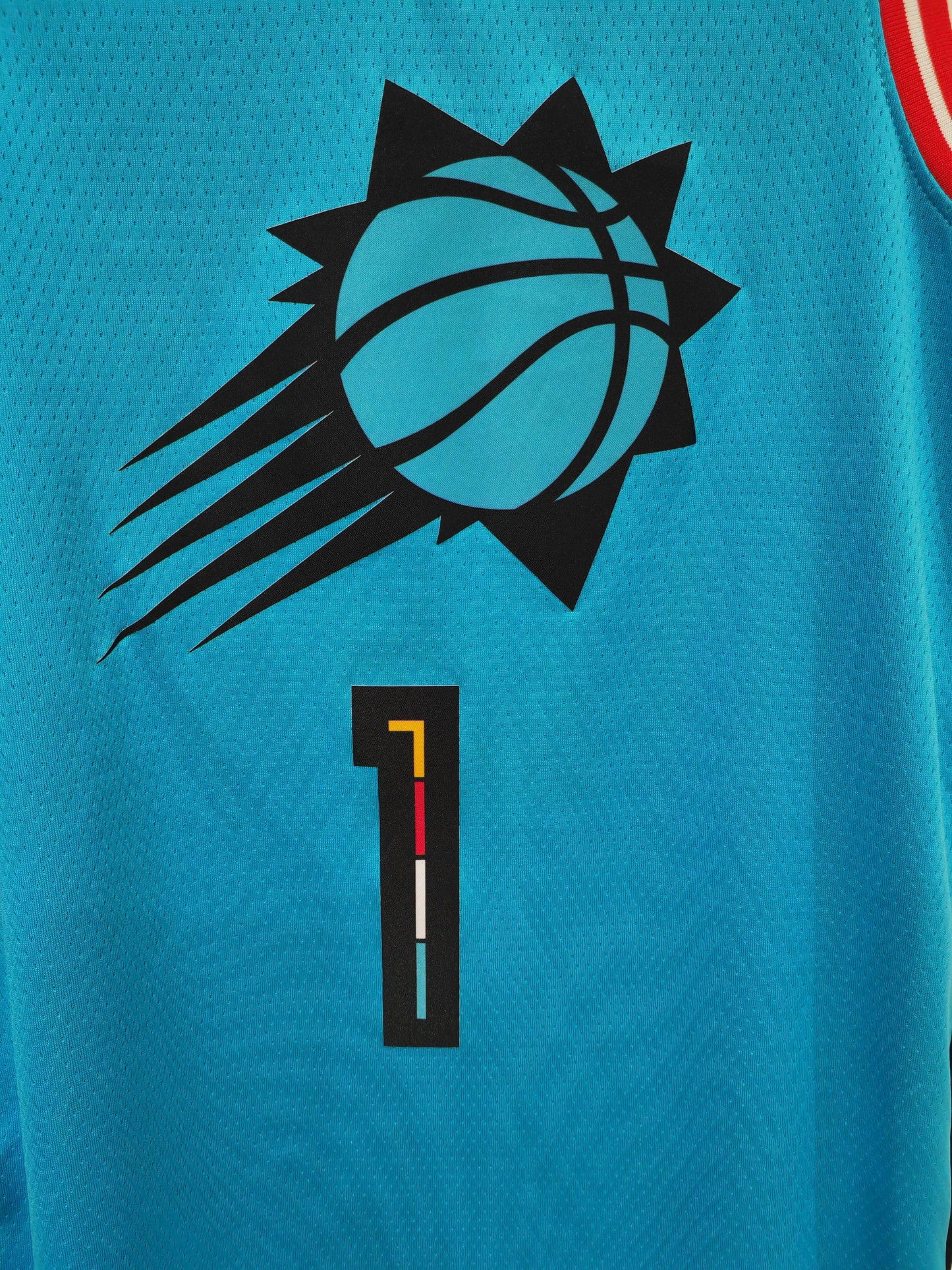 Nike Phoenix Suns NBA City Edition Jersey, #1 Booker, Blue, Size Medium