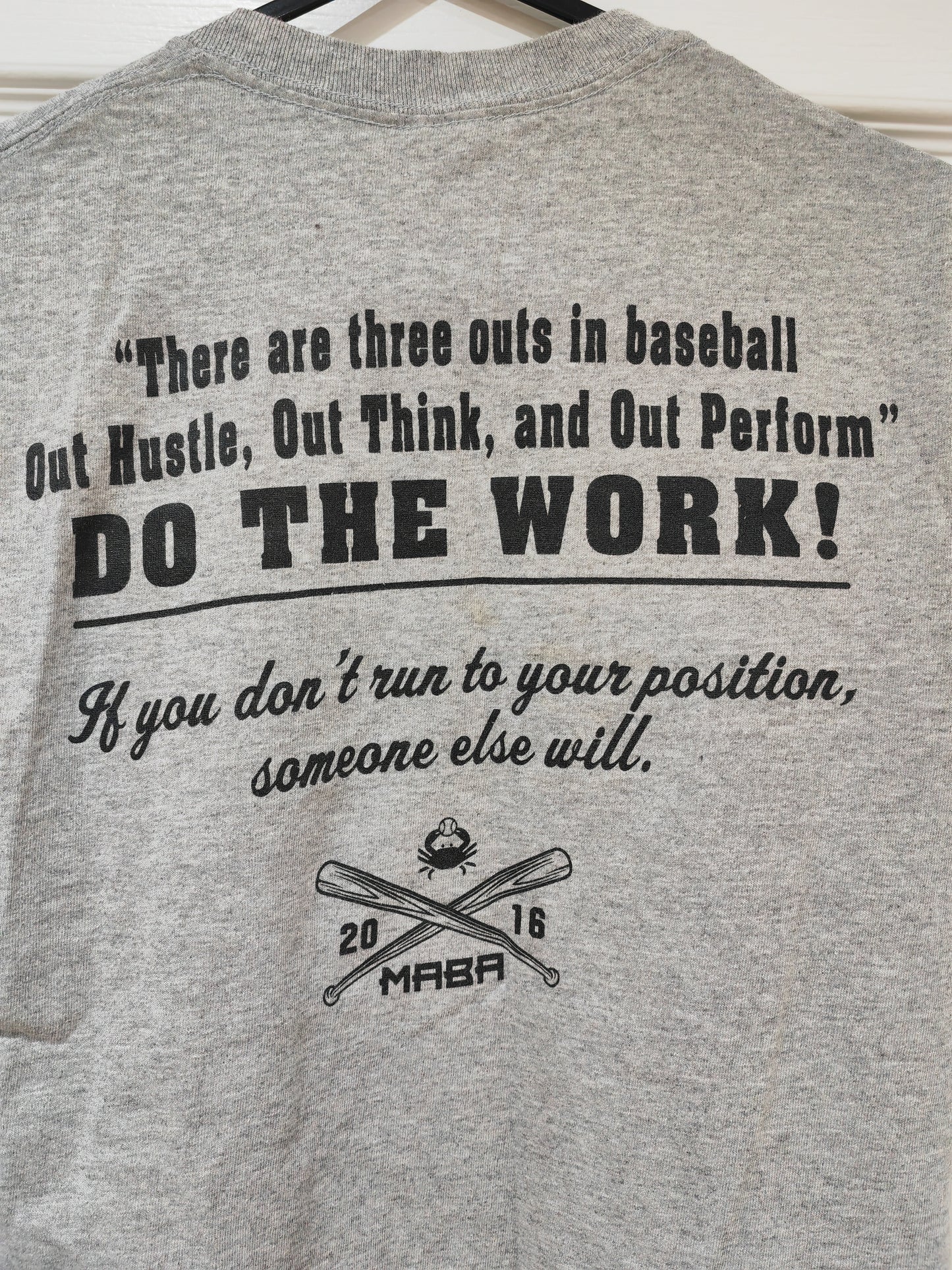 Gildan MABA 2010 Maryland Baseball Classic T Shirt, Grey, Size Small