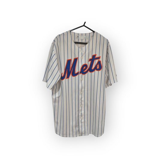 Majestic New York Mets MLB Baseball Jersey, #34 Syndergaard, White, Size Medium