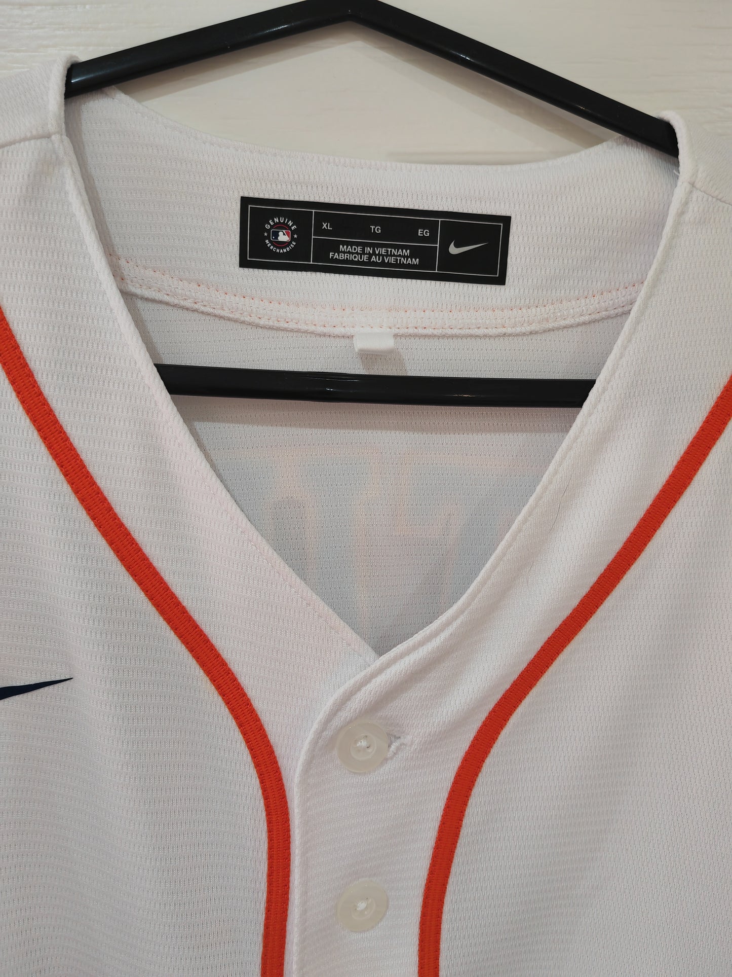 Nike Houston Astros MLB Jersey, #27 Altuve, White, Size XL