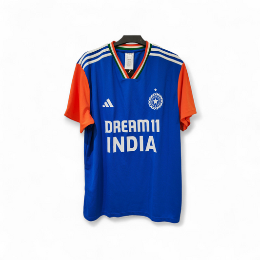 Adidas India One Day Cricket Jersey, Blue, Size XL