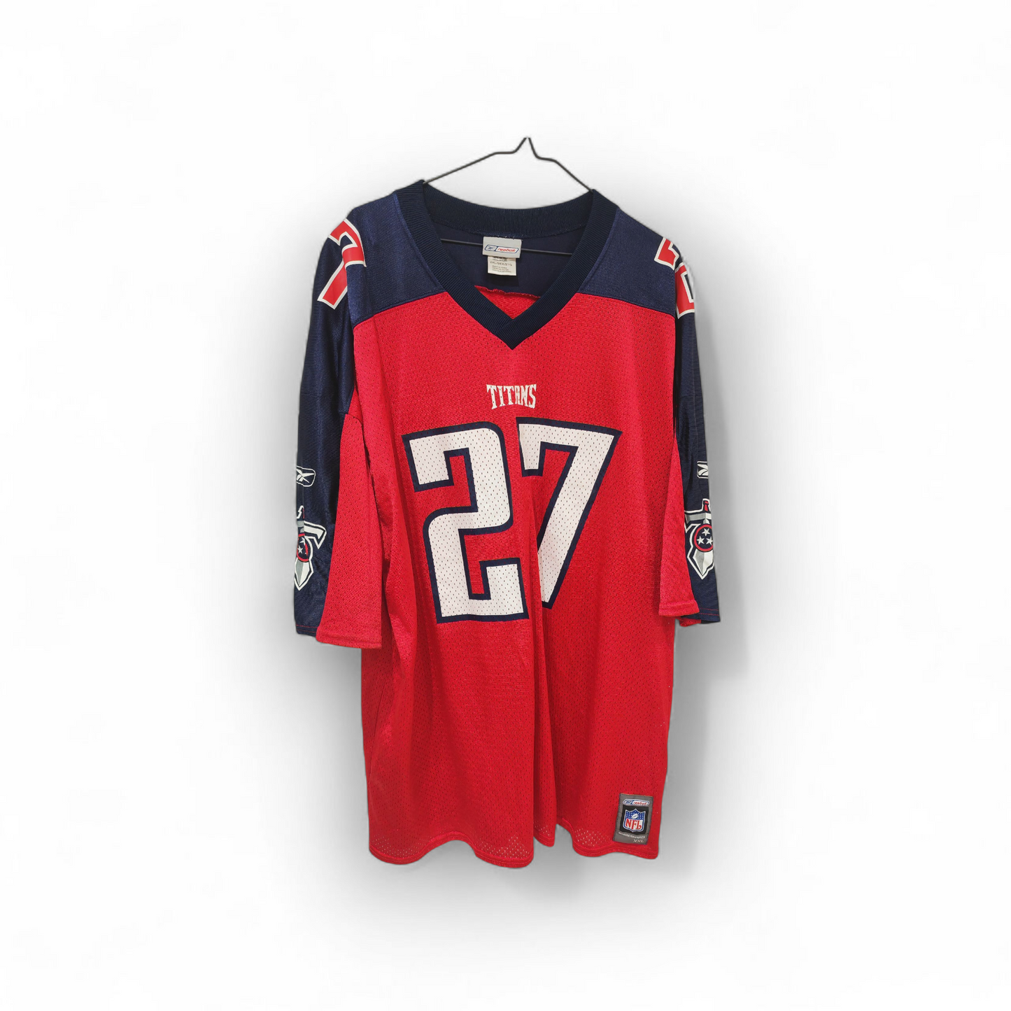 Reebok Tennessee Titans NFL Jersey, #27 George, Red, Size XXL