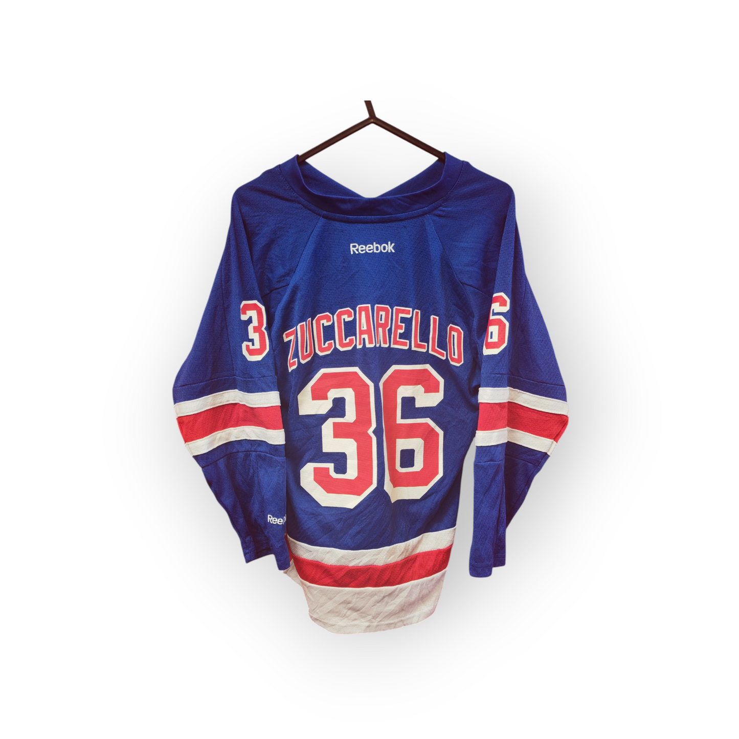 Youth Reebok New York Rangers NHL Jersey, #36 Zuccarello, Blue, Size YS/M