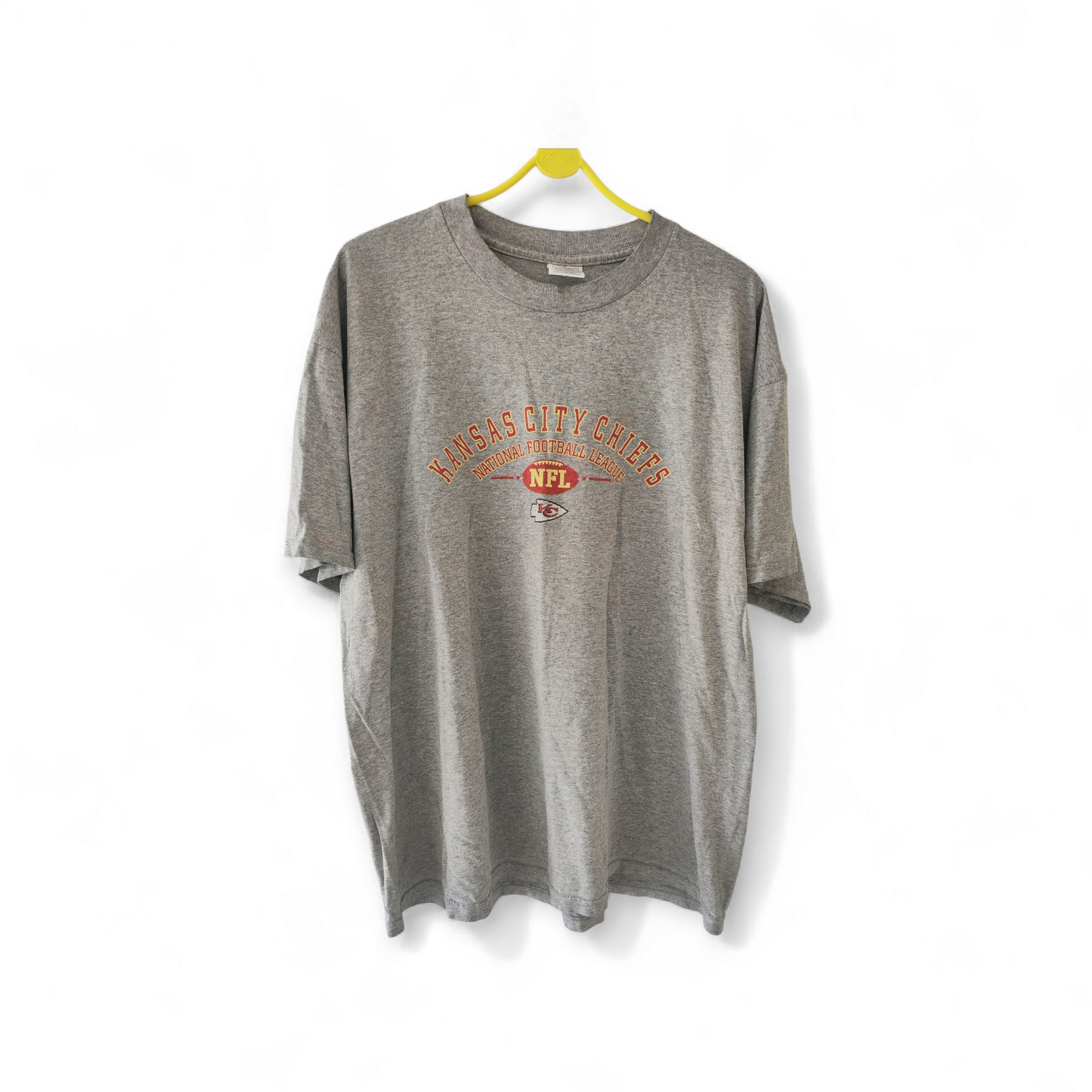 Delta Kansas City Chiefs NFL Short Sleeve T Shirt, Grey, Size XL