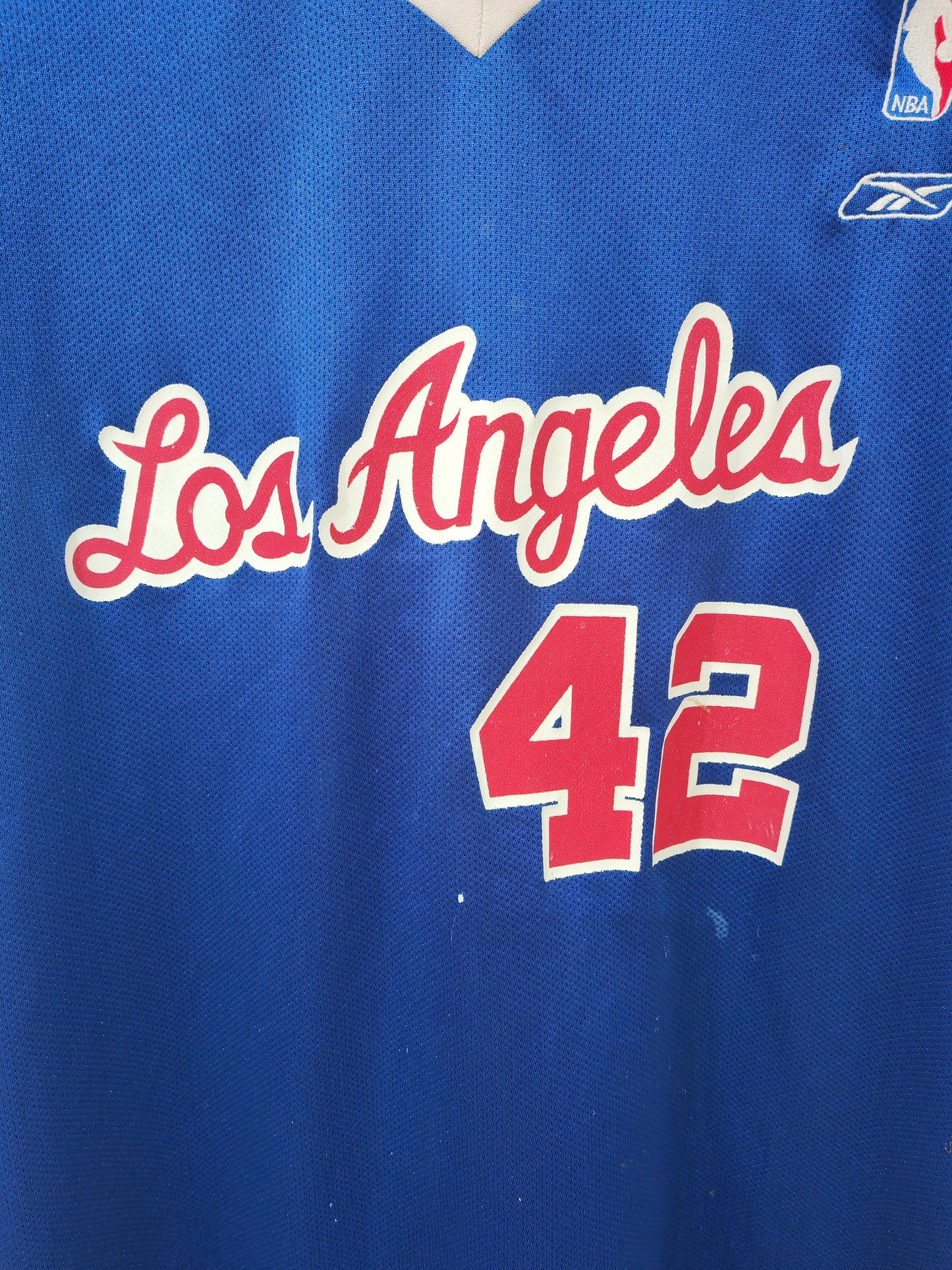 Reebok Los Angeles Clippers NBA Basketball Jersey, #42 Brand, Blue, Size 4XL