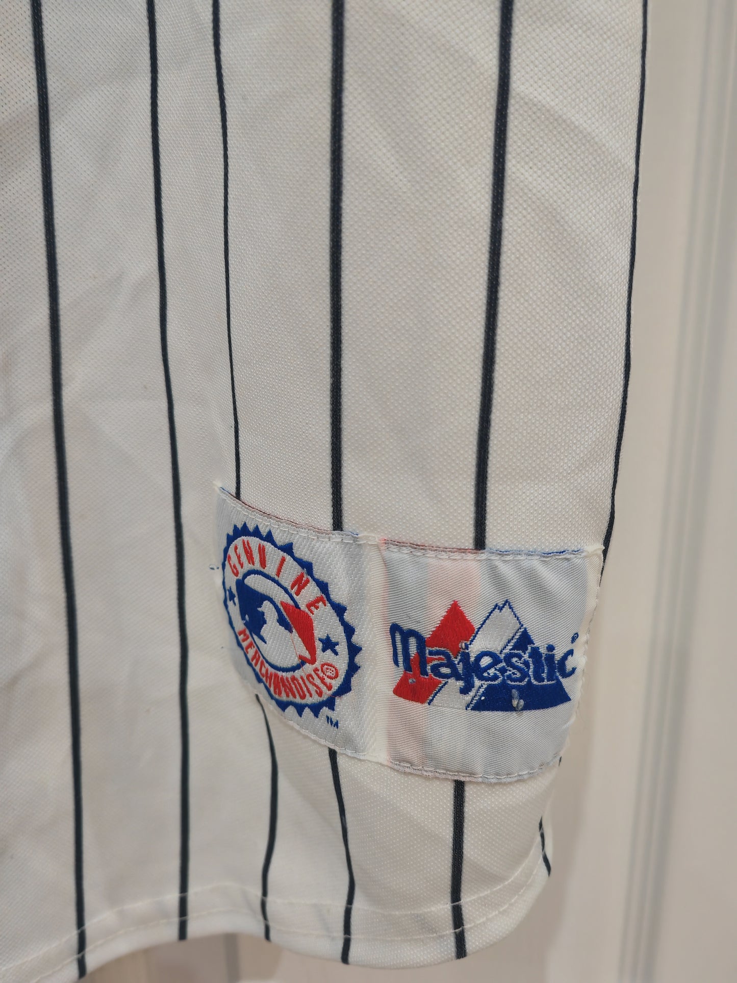 Youth Majestic New York Yankees MLB Baseball Jersey, White, Size YM