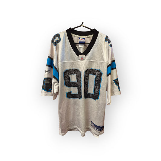 Reebok Carolina Panthers NFL Jersey, #90 Peppers, White, Size Large