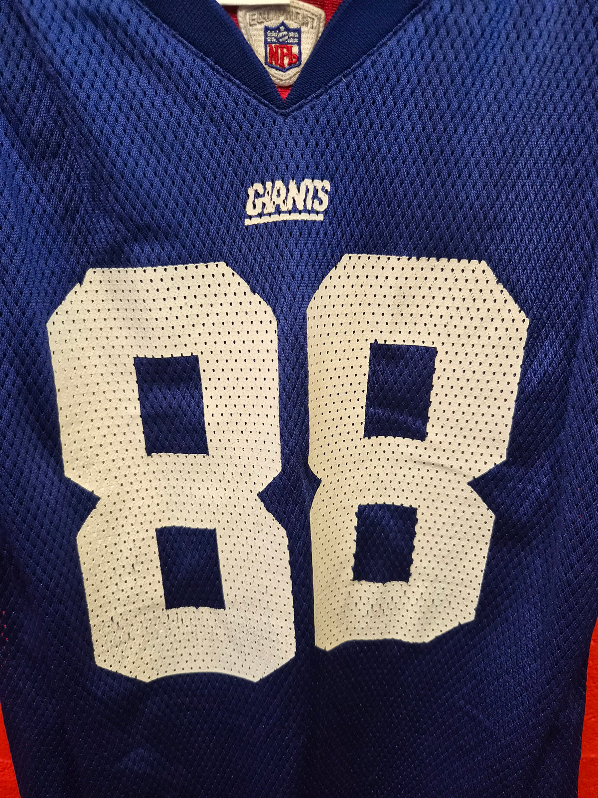 Youth Reebok New York Giants NFL Jersey, #88 Hillard, Blue, Size YL