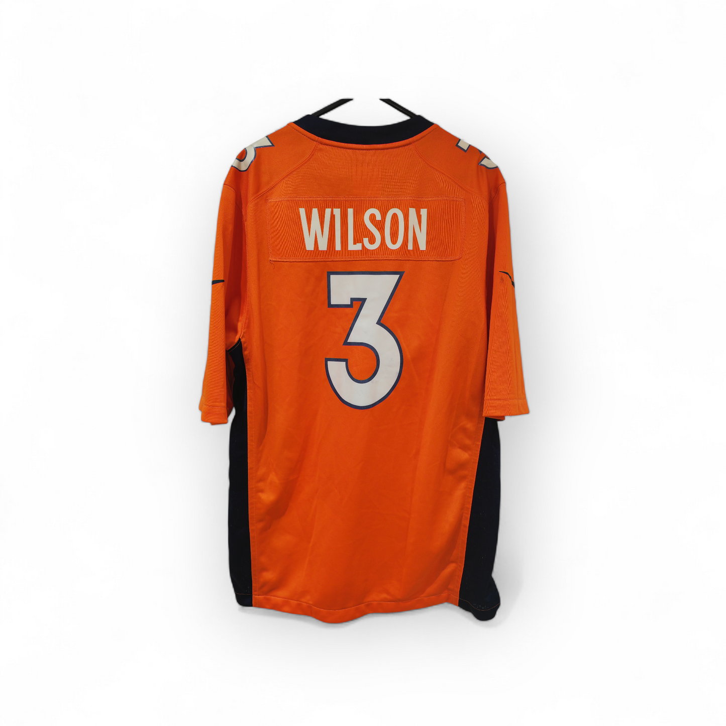 Nike Denver Broncos NFL Jersey, #3 Wilson, Orange, Size Medium