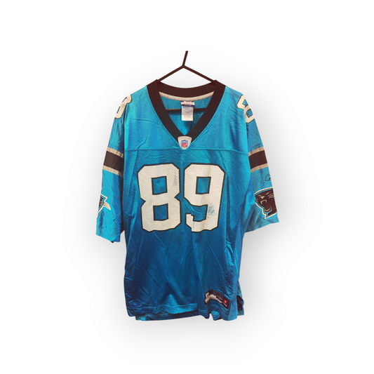 Reebok Carolina Panthers NFL Jersey, #89 Smith, Blue, Size Large