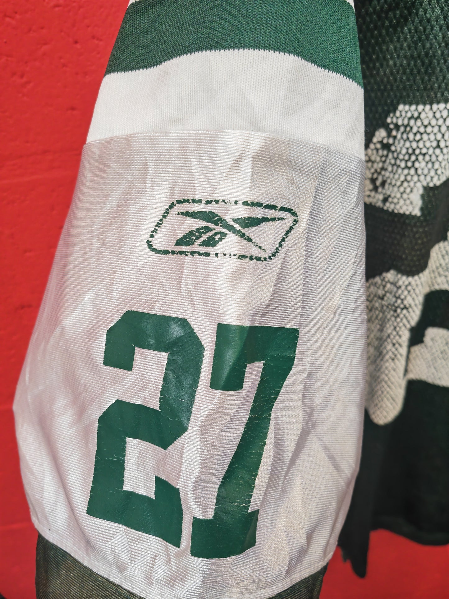 Reebok New York Jets NFL Jersey, #27 Kazilas, Green, Size XL