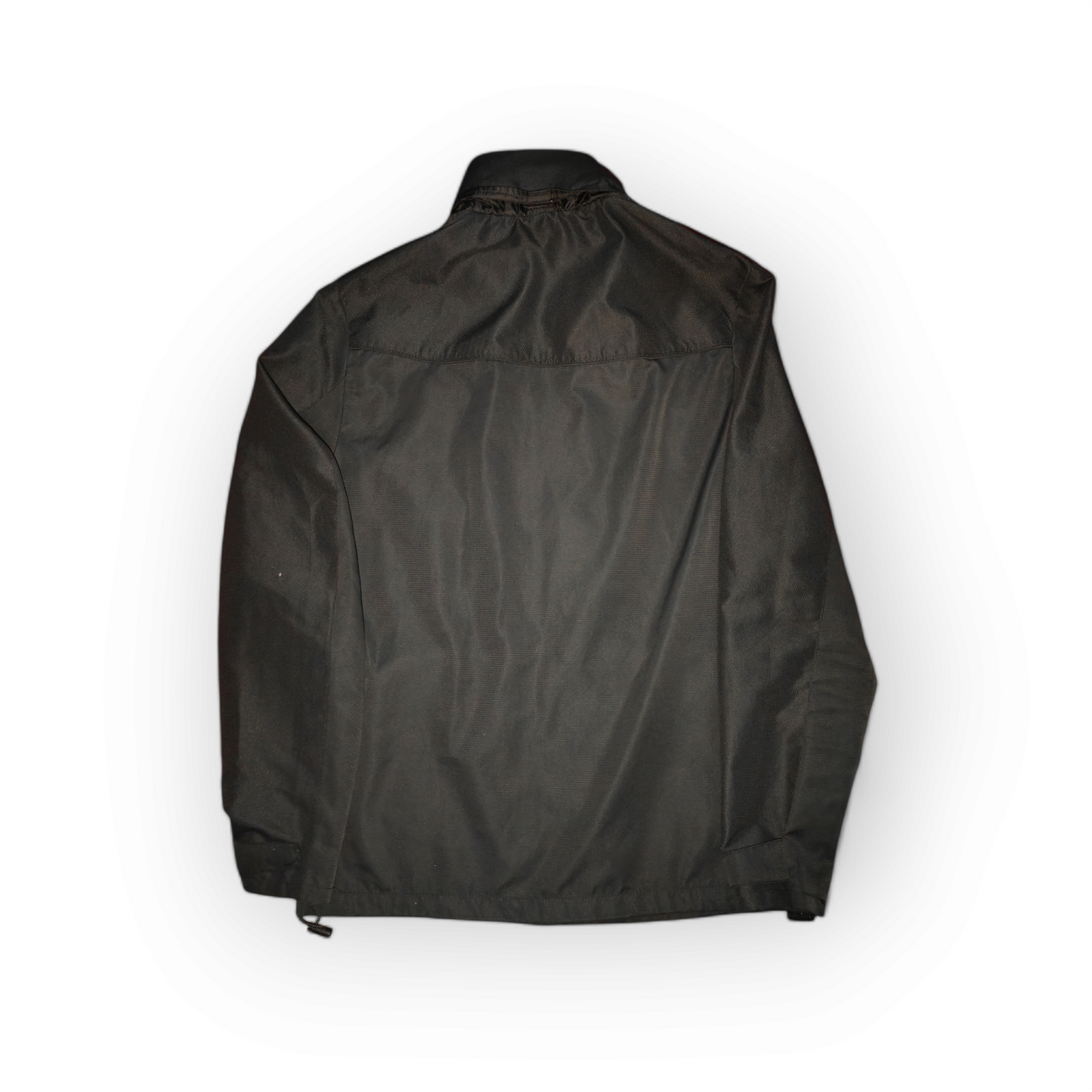 F&F Full Zip, Hooded Shower Resistant Coat, Black, Size Small
