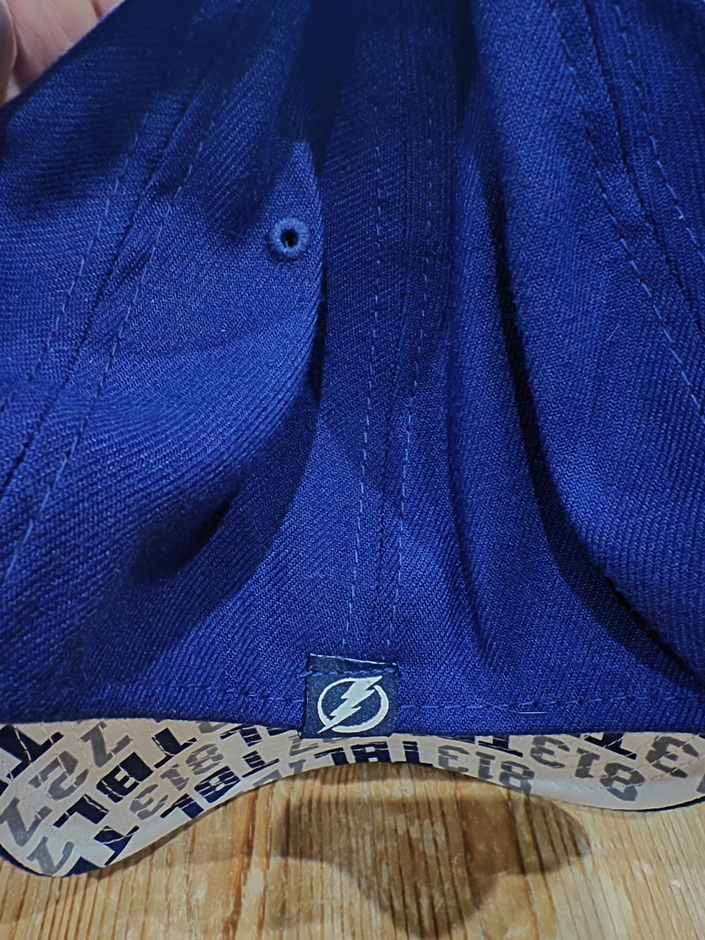 New Era 39Thirty Tampa Bay Lightning NHL Fitted Cap, Blue, Size M/L