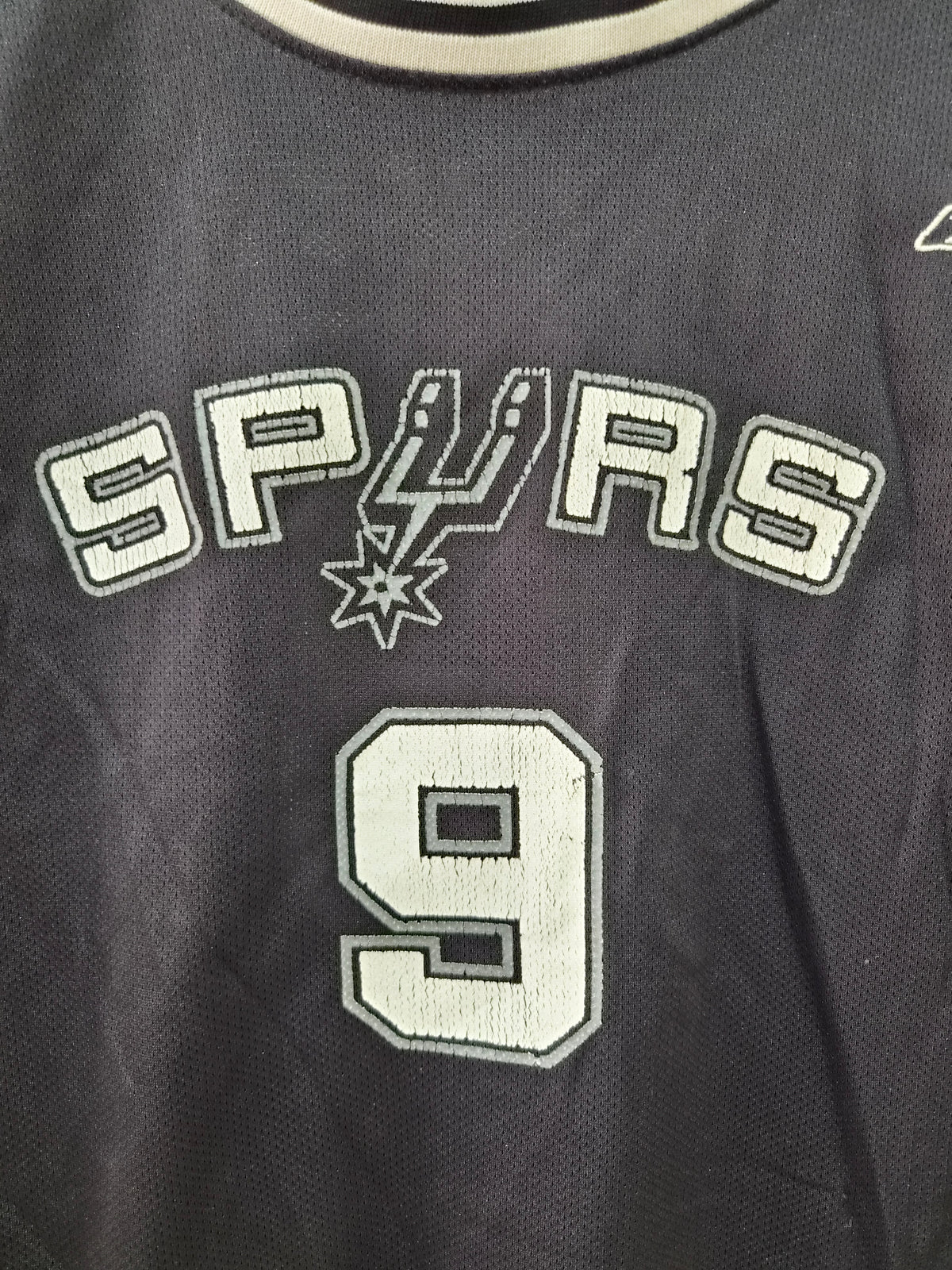 Youth Reebok San Antonio Spurs NBA Basketball Jersey, #9 Parker, Black, Size YXL