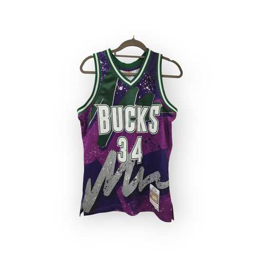 Mitchell & Ness Milwaukee Bucks Hyper Hoops NBA Jersey, #34 Allen, Purple, Medium