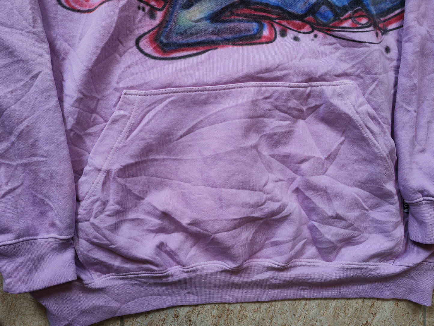 Pro Club Graffiti Graphic Pullover Hoodie, Purple, Size 4XL
