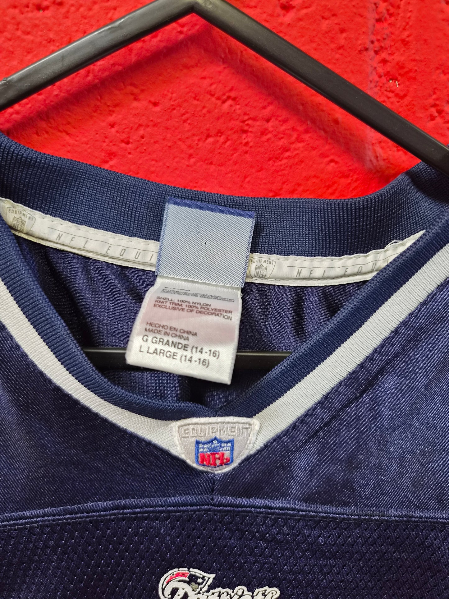 Youth Reebok New England Patriots NFL Jersey, #81 Moss, Navy Blue, Size YL