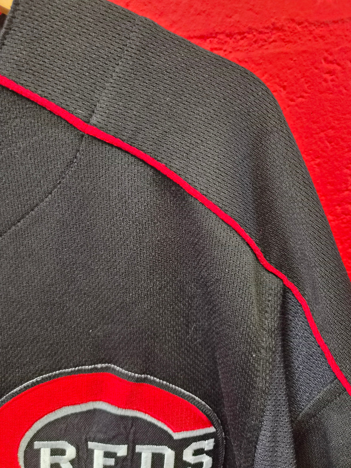 Majestic Cincinatti Reds MLB Baseball Jersey, Black, Size XXL