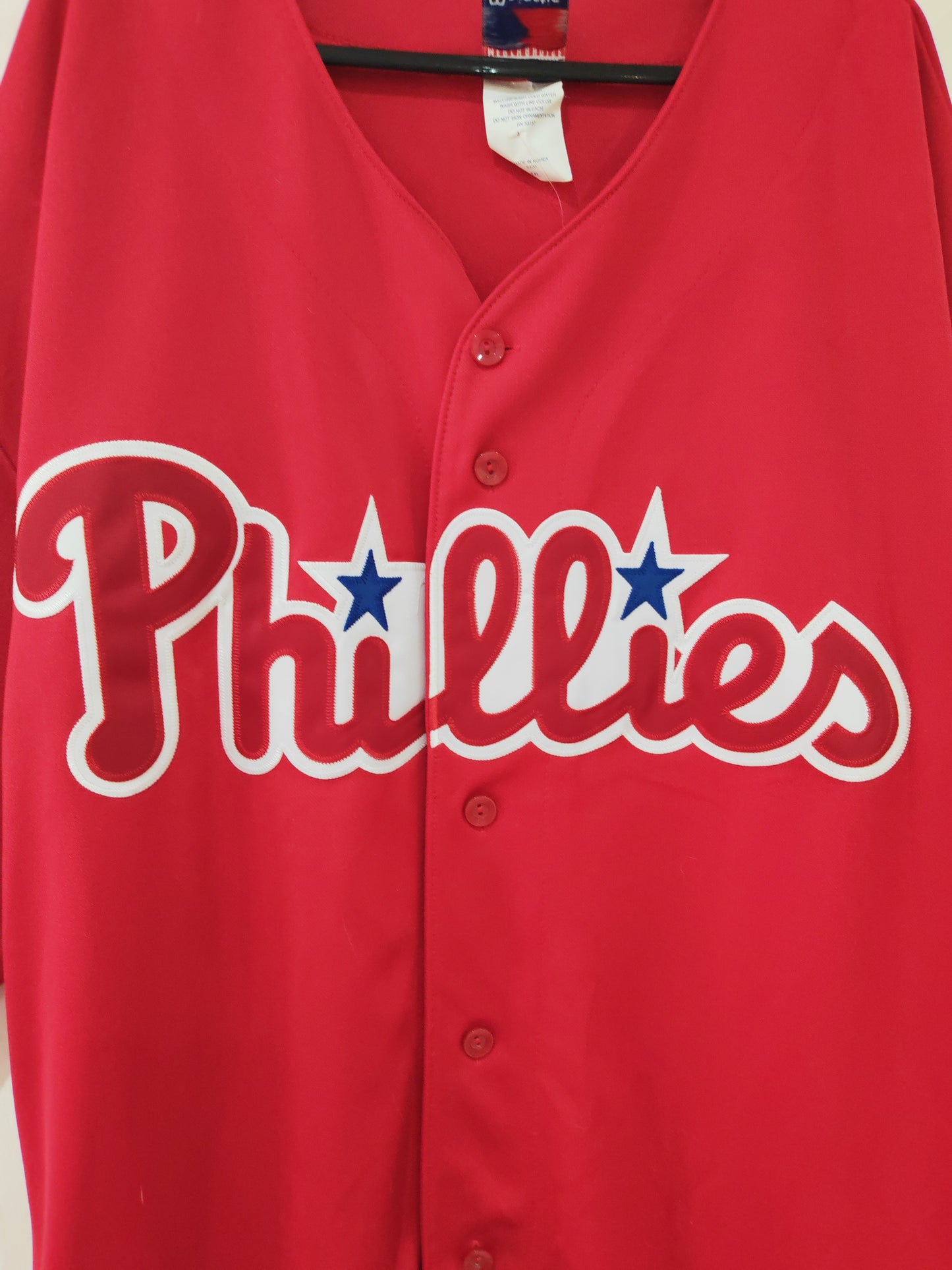 Majestic Philadelphia Phillies MLB Jersey, Red, Size XXL