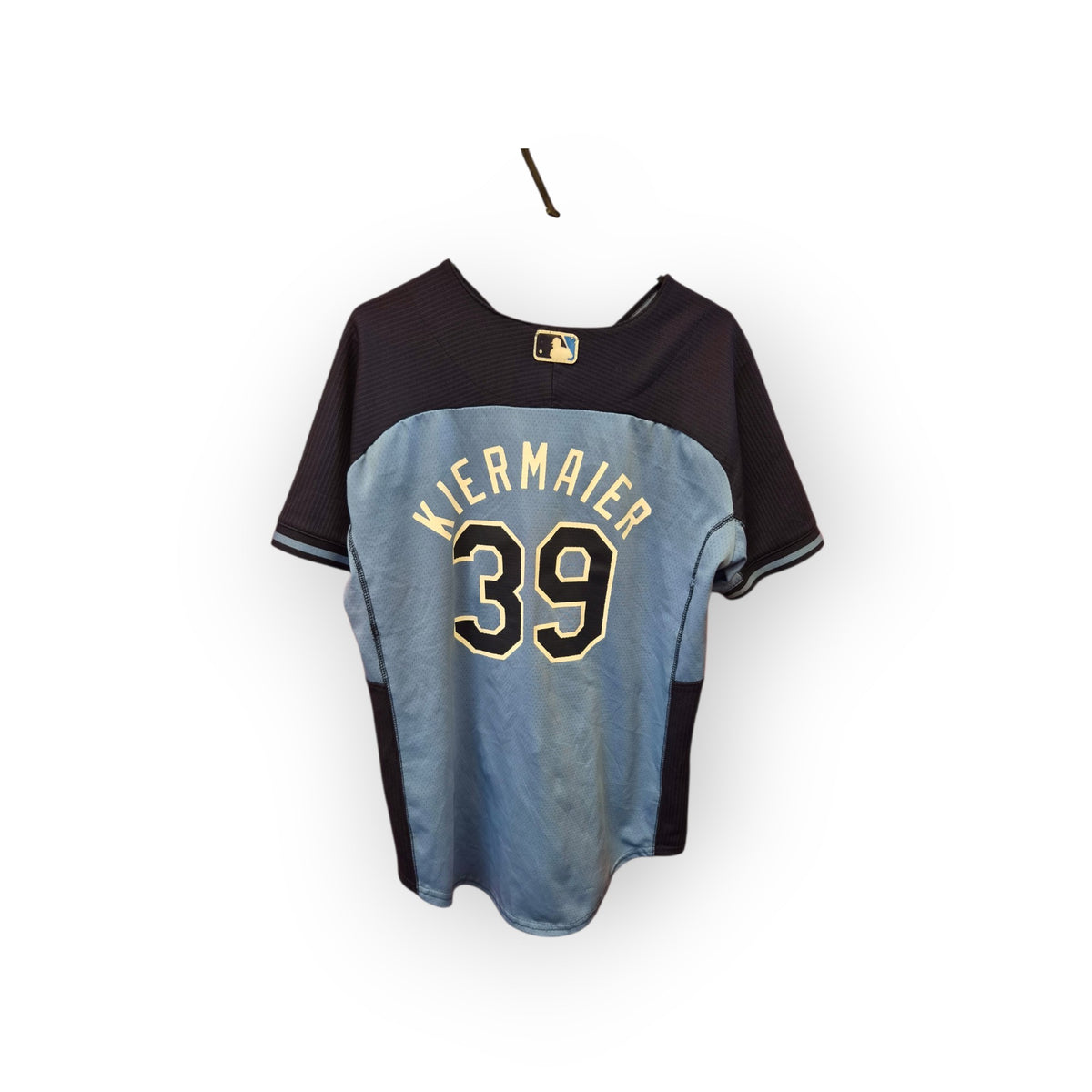 Youth Majestic Tampa Bay Rays MLB Jersey #39 Kiermaier, Blue, Size YL